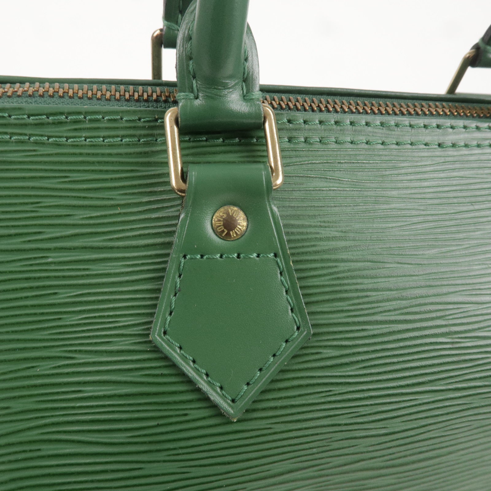 Louis Vuitton Epi Speedy 35 Hand Boston Bag Borneo Green