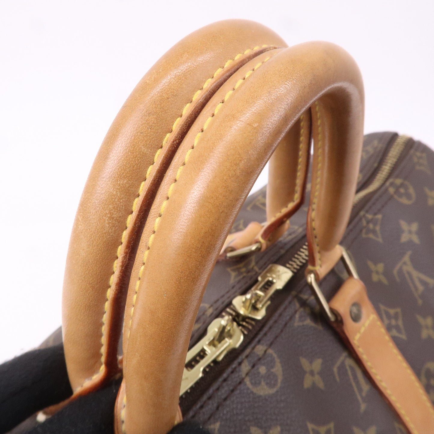 Louis Vuitton Monogram Keep All 45 Boston Bag Brown M41428