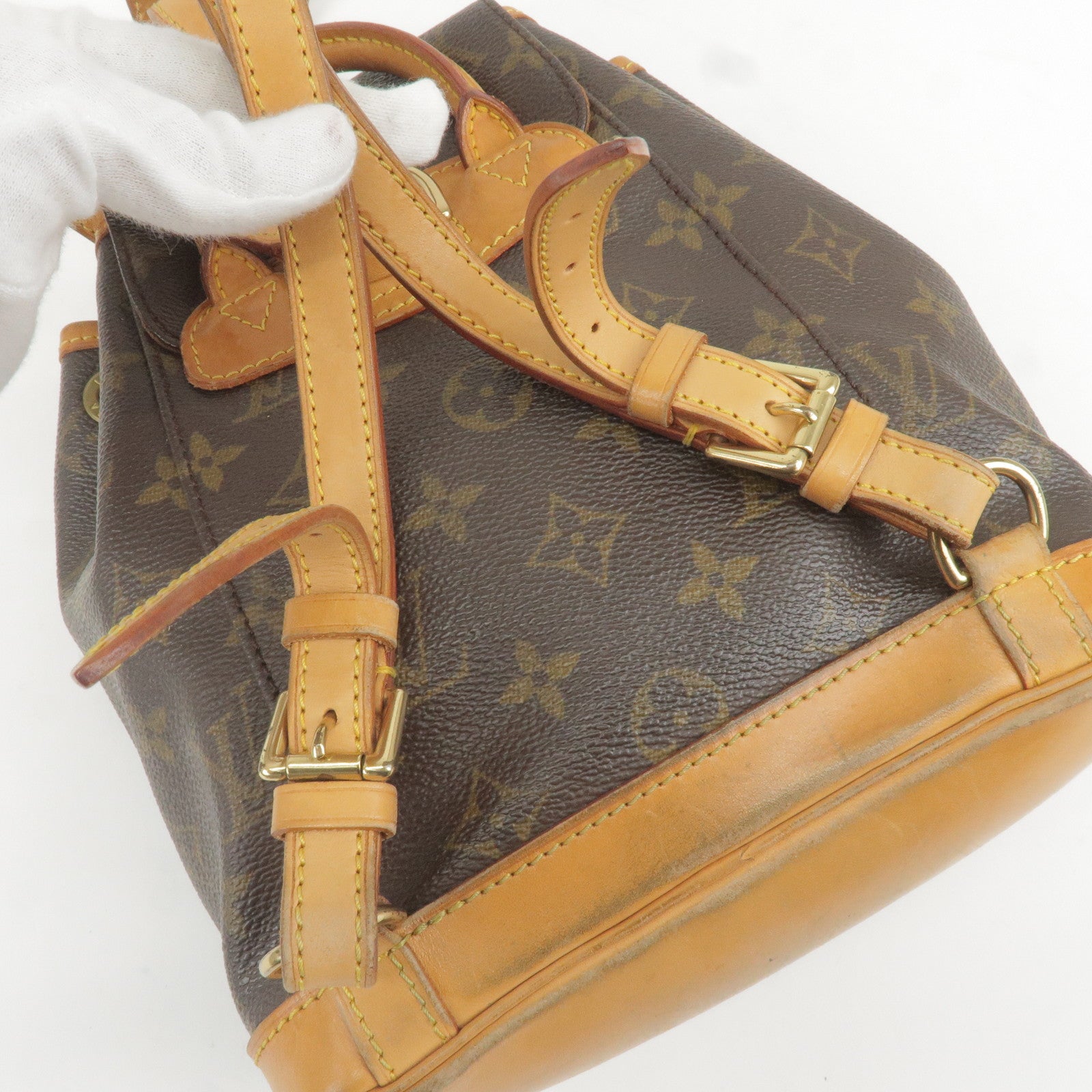 Mini - Montsouris - Back - Monogram - Louis - Portafogli Louis Vuitton  Brazza in cuoio con fantasia a scacchi nera - ep_vintage luxury Store - Bag  - Pack - Vuitton - M51137 – dct