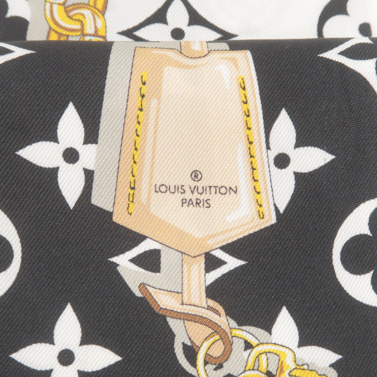 Louis-Vuitton-Bandeau-Monogram-Confidential-100%-Silk-Noir-M78656
