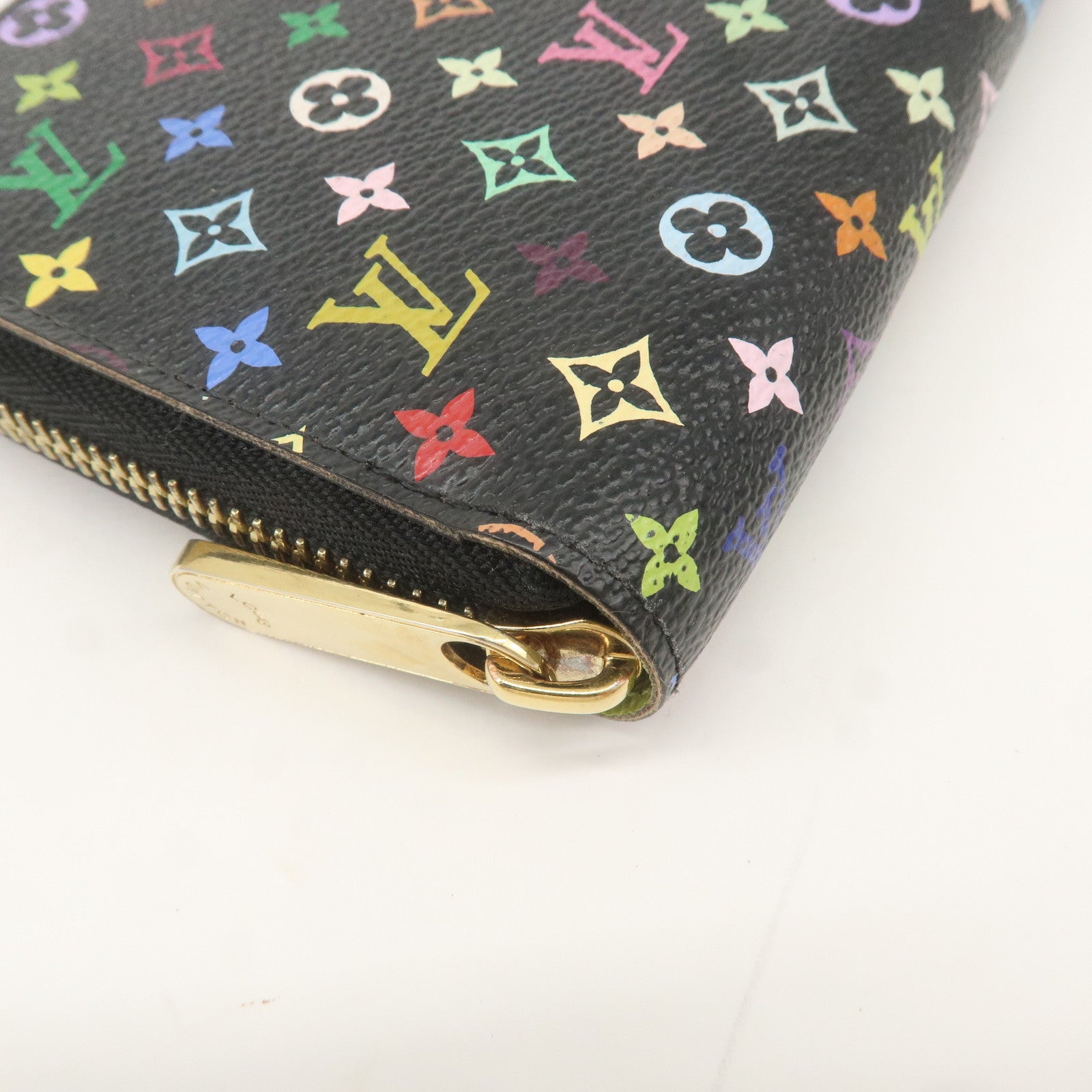 Louis Vuitton Monogram Multi Color Zippy Wallet Noir M60244