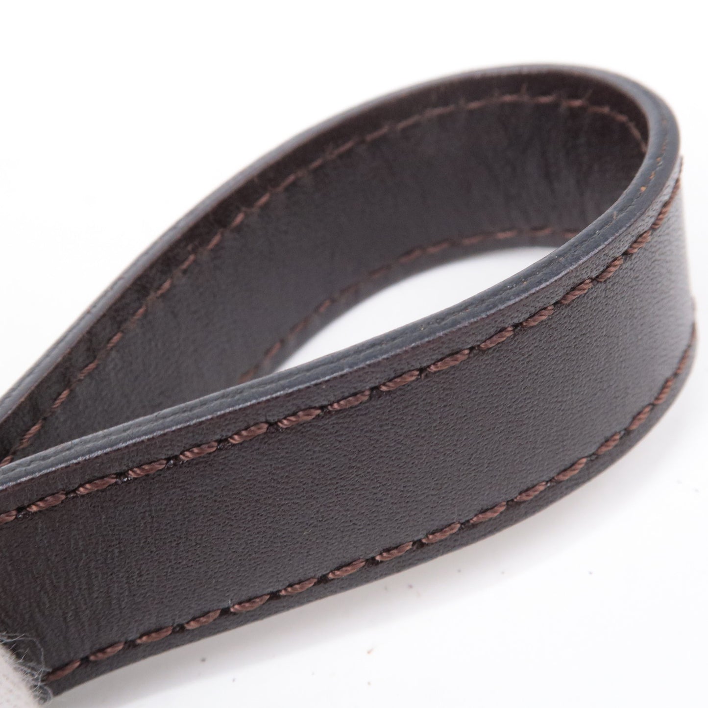 FENDI Zucca Canvas Leather Shoulder Bag Brown Black 26462