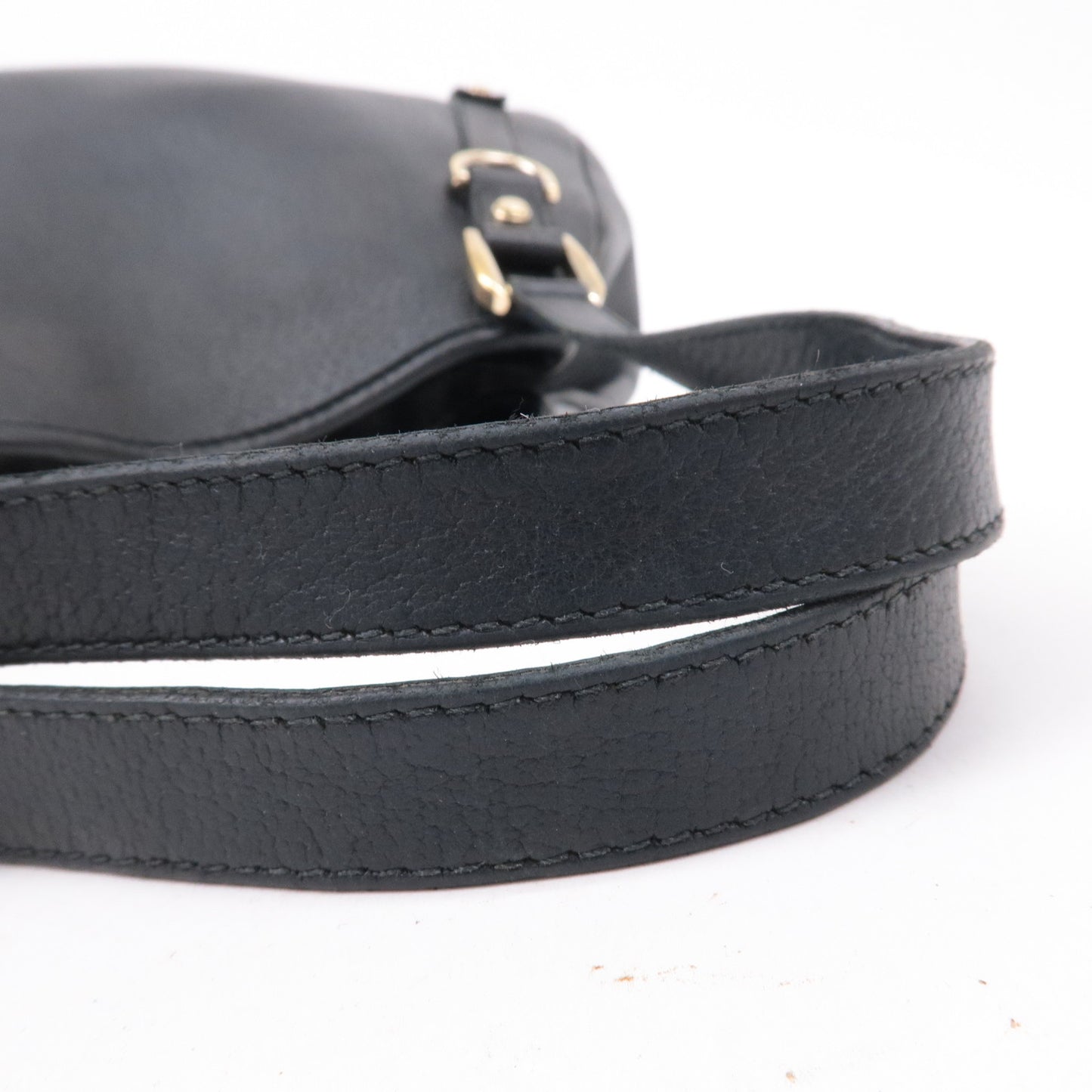 GUCCI Abbey Leather Tote Bag Shoulder Bag Hand Bag Black 130736