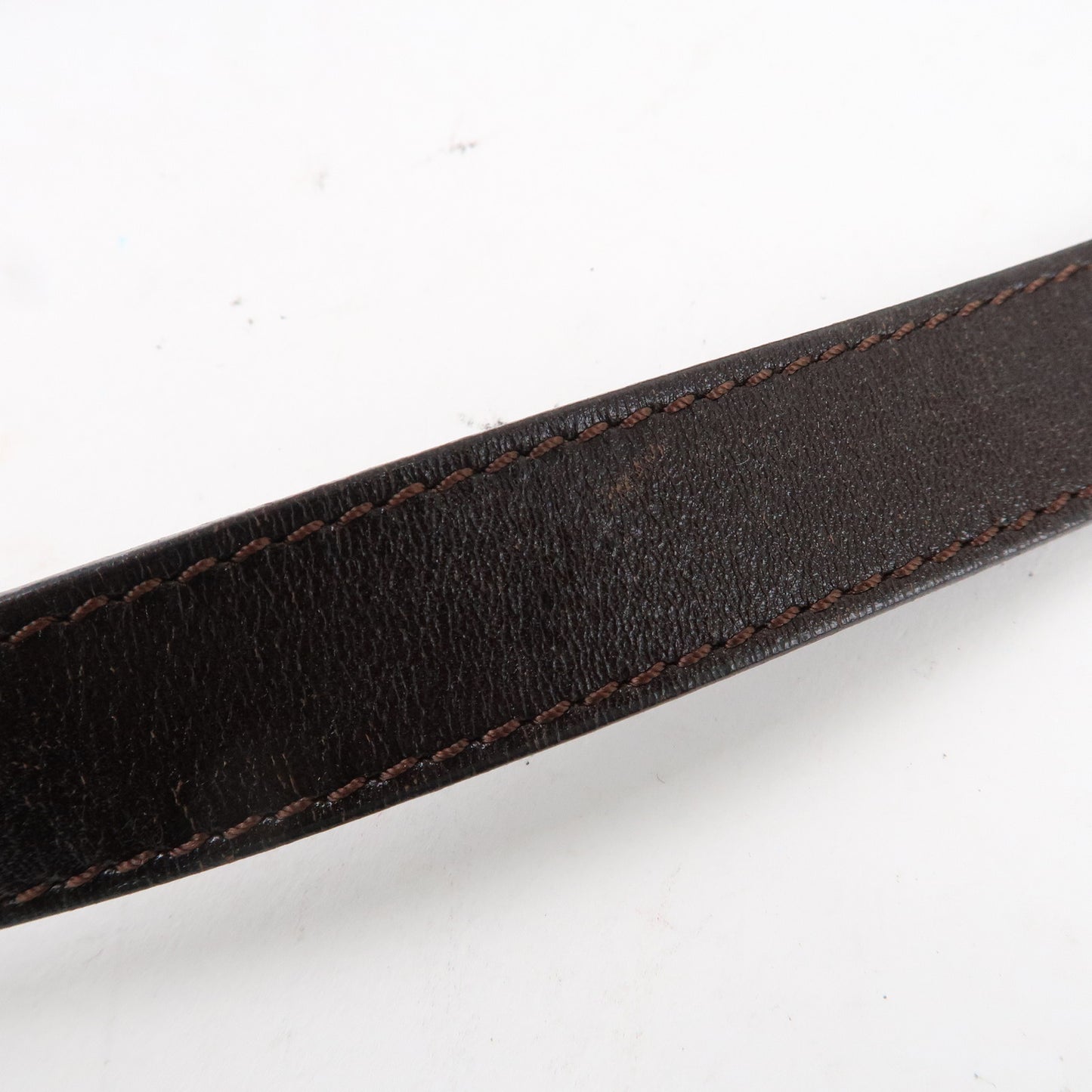 FENDI Zucca Canvas Leather Shoulder Bag Brown Black 26566