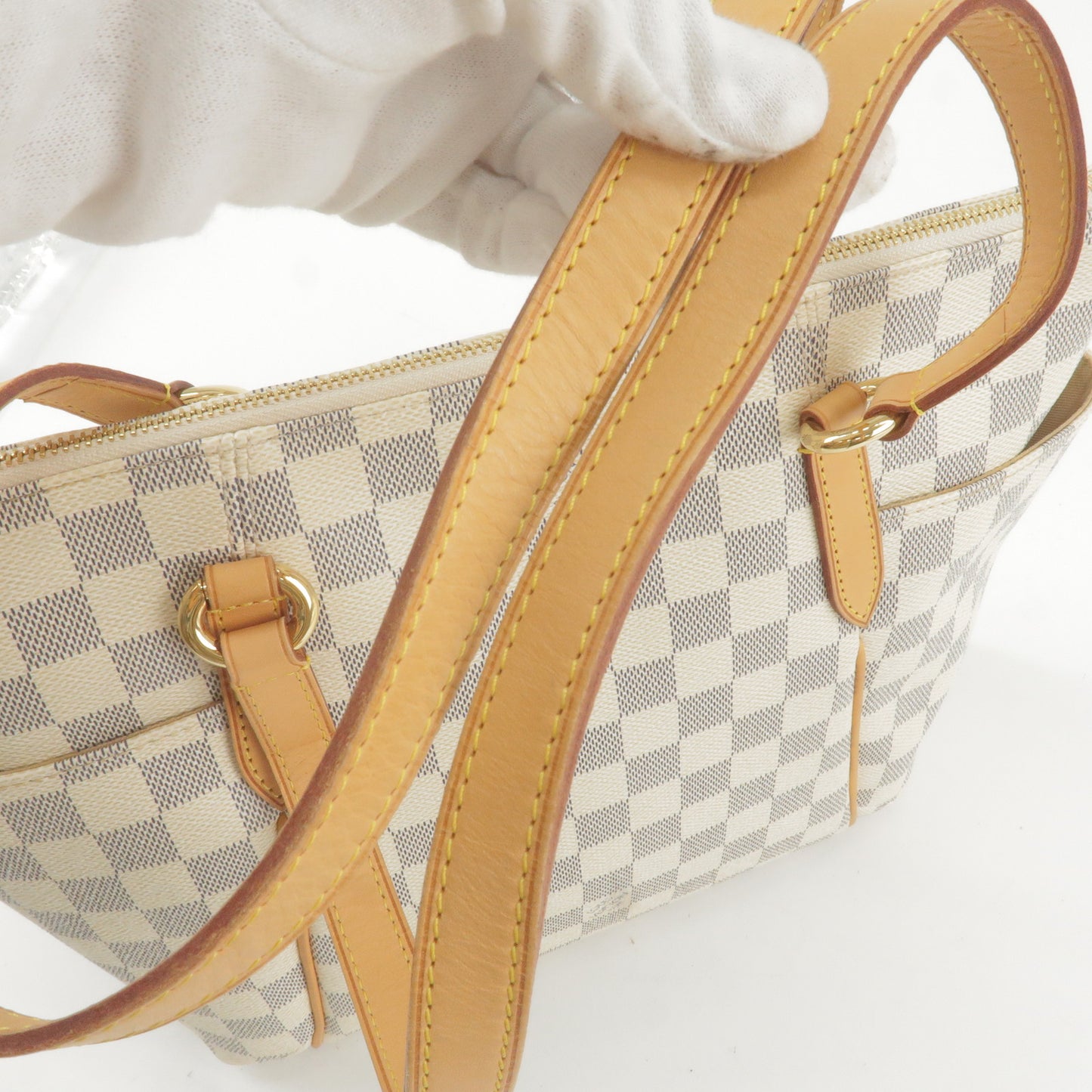 Louis Vuitton Damier Azur Totally PM Tote Bag Hand Bag M51261