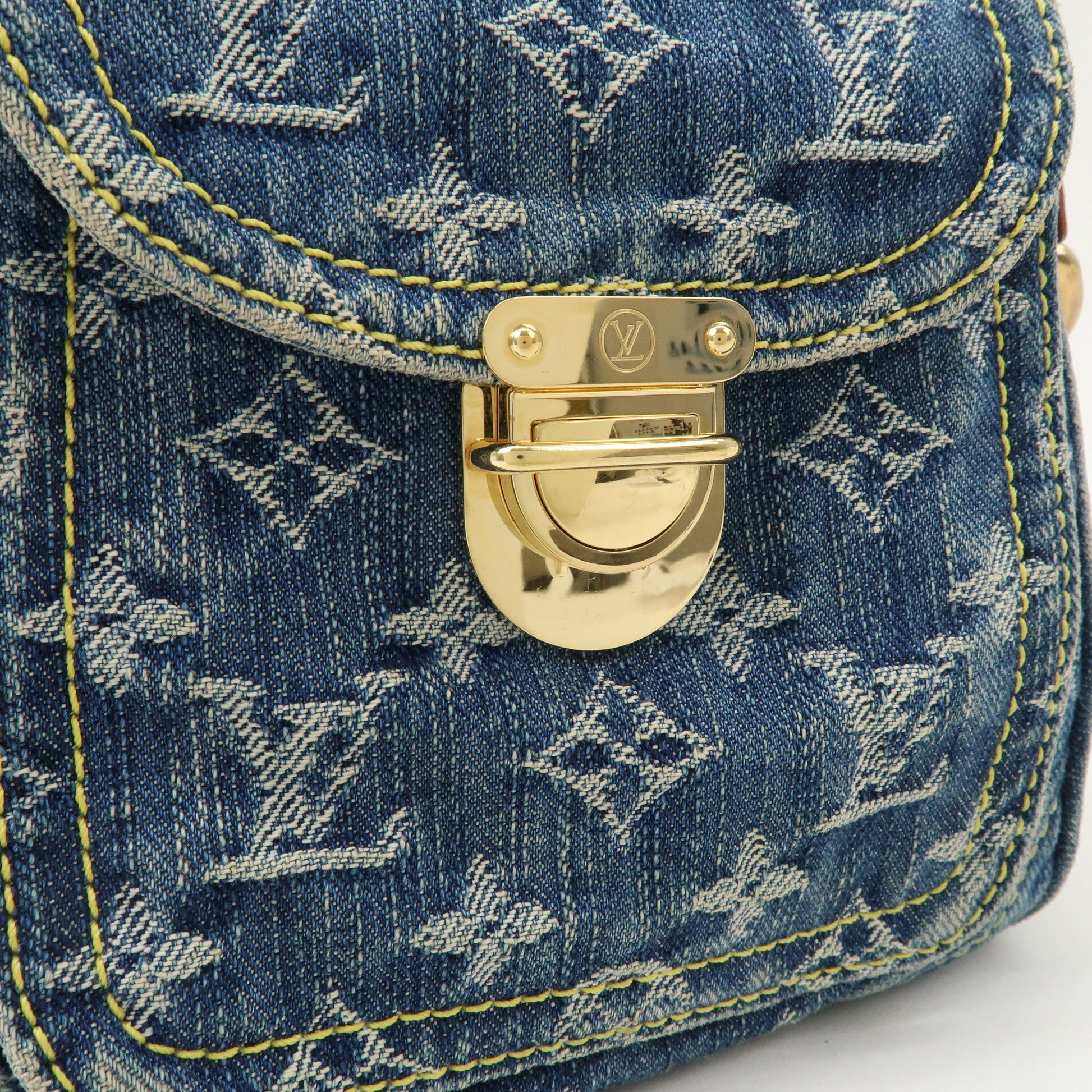 Louis Vuitton Blue Monogram Denim Camera Bag Louis Vuitton
