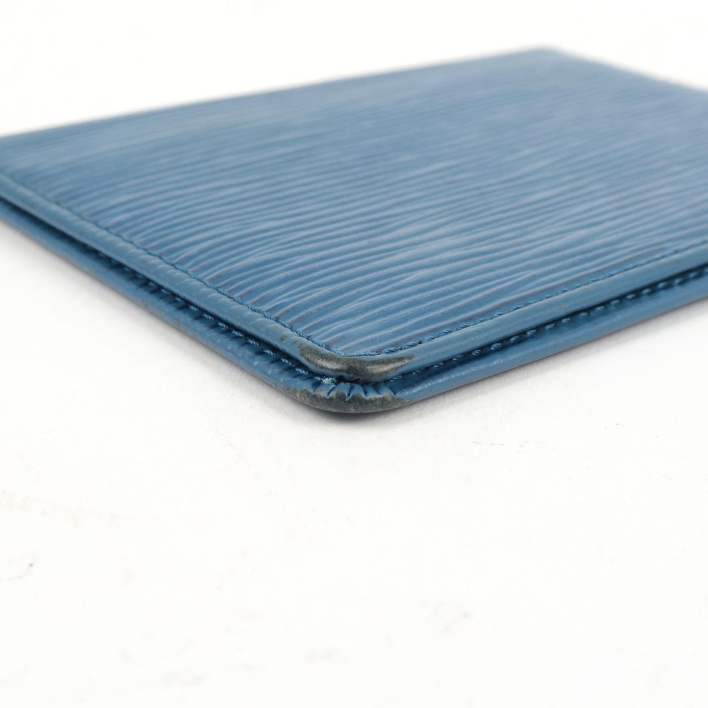 Louis Vuitton Epi Leather Card Case Card Holder Toledo Blue M6320G