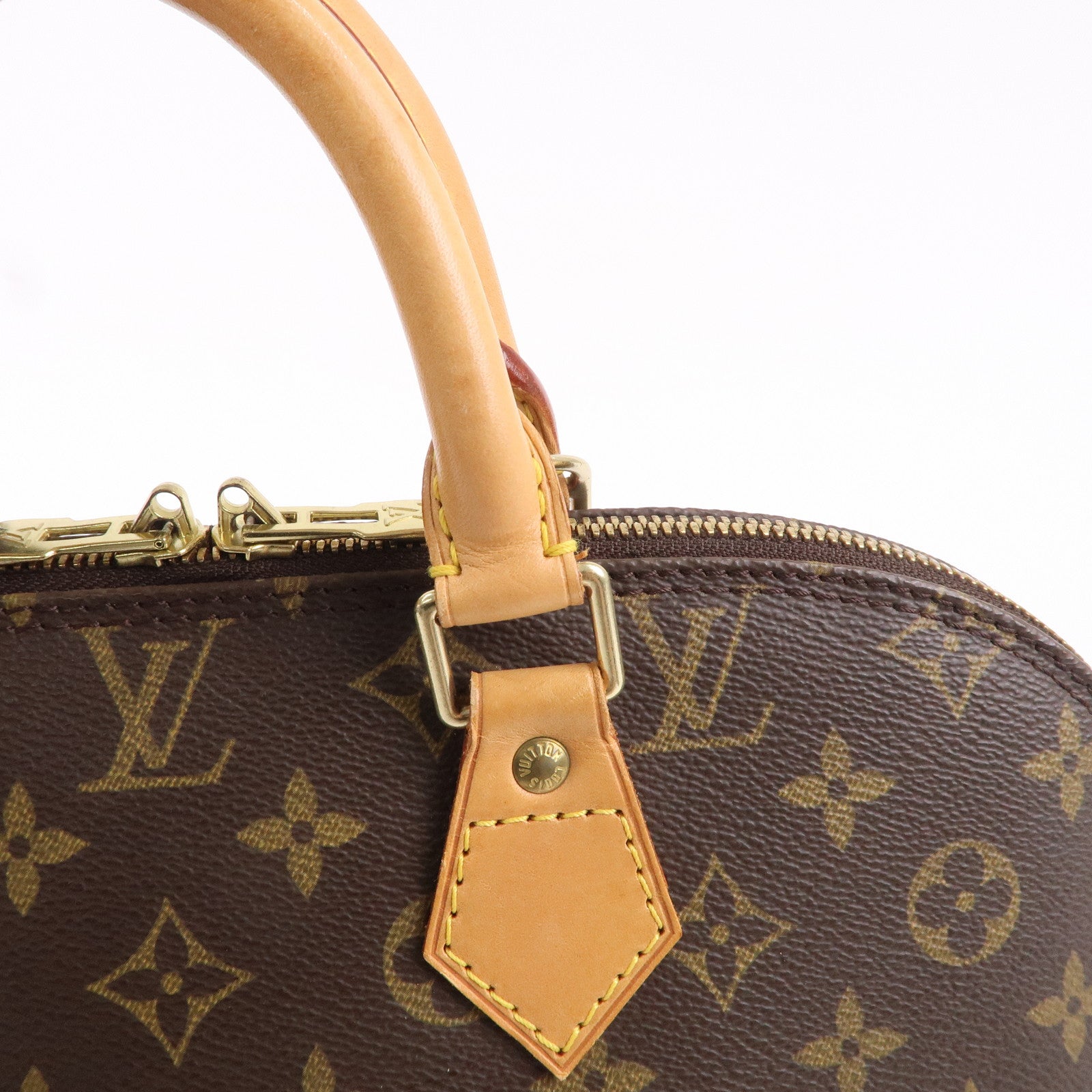 Louis Vuitton Monogram Alma Hand Bag Brown M51130