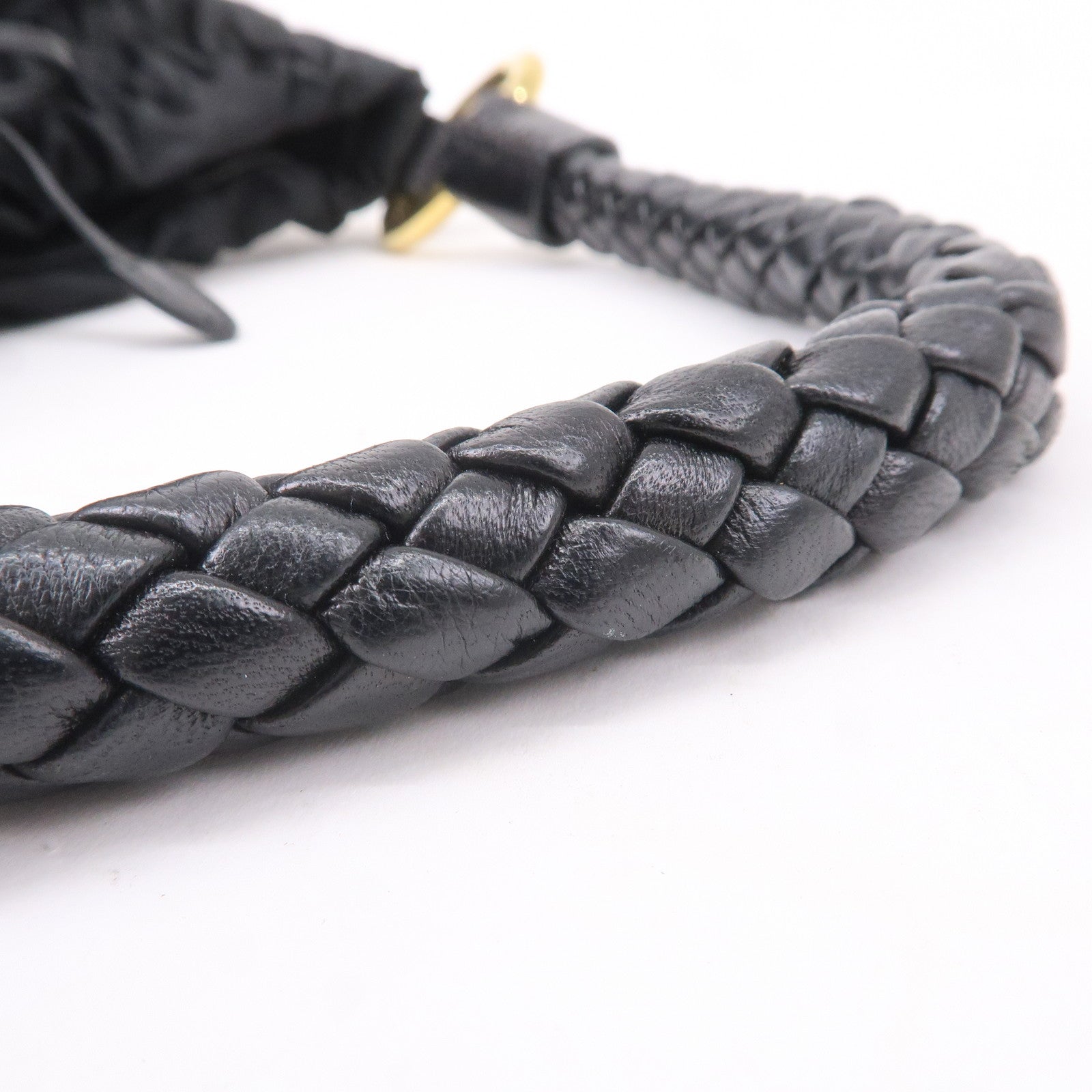 Prada braided deals leather bracelet