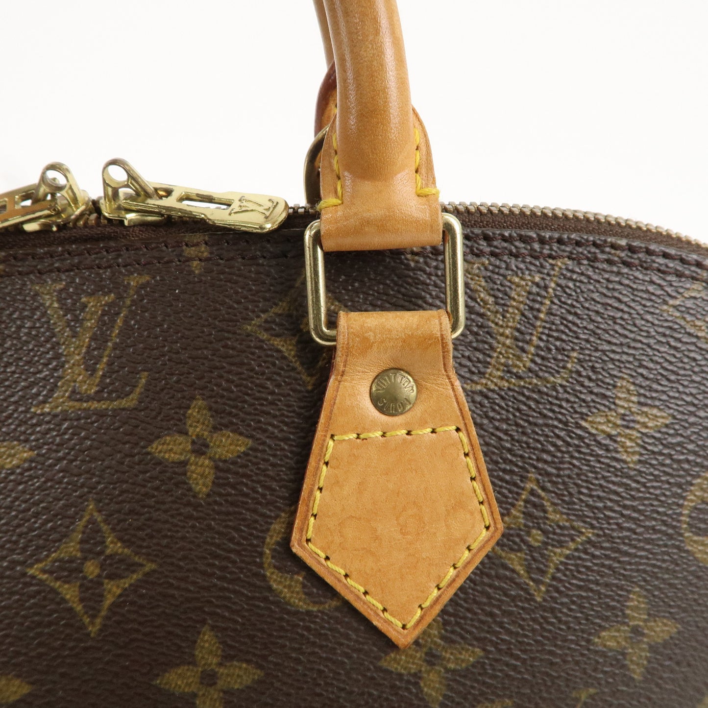 Louis Vuitton Monogram Alma Hand Bag Brown M51130