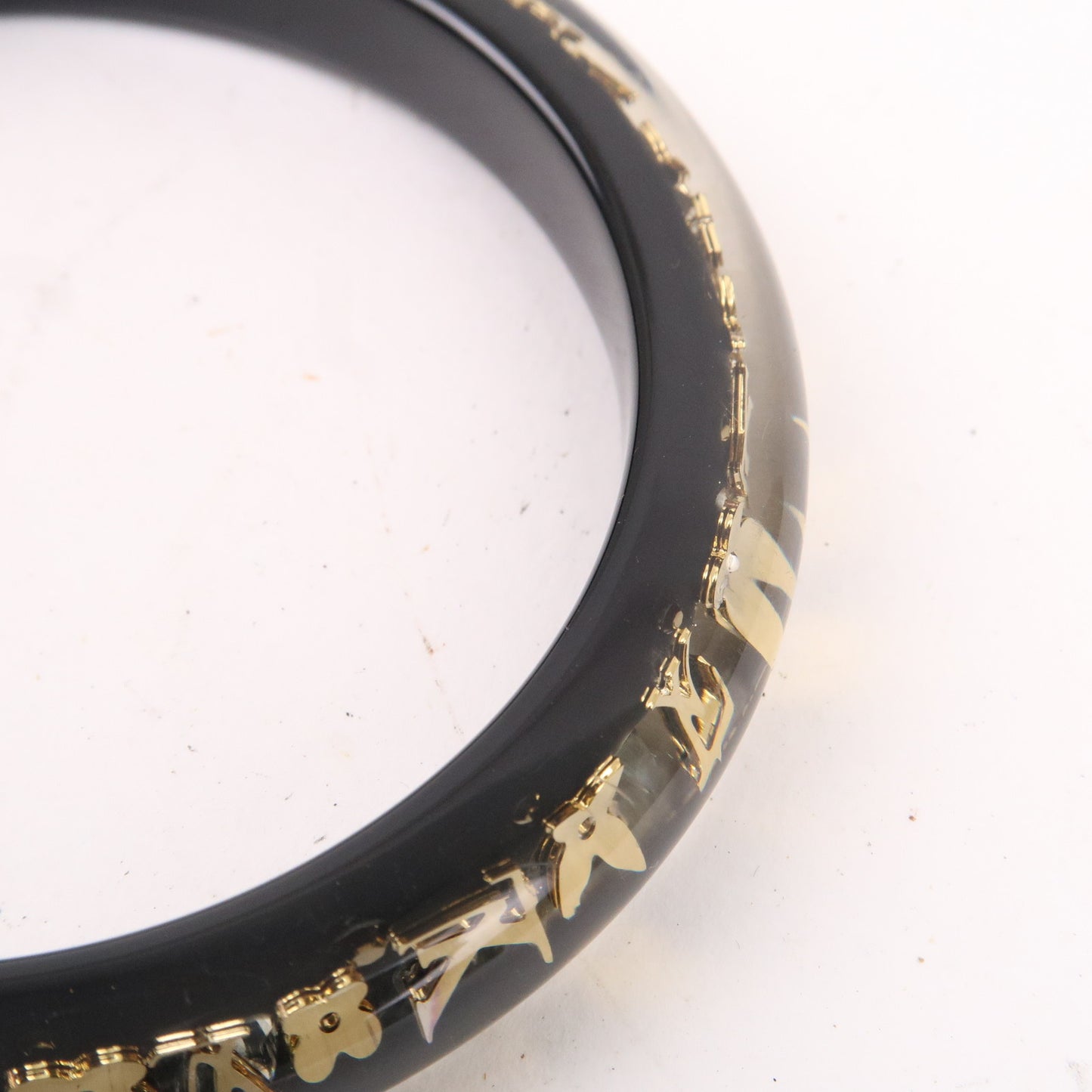 Louis Vuitton Bracelet Inclusion TPM Bangle Black Gold M65300