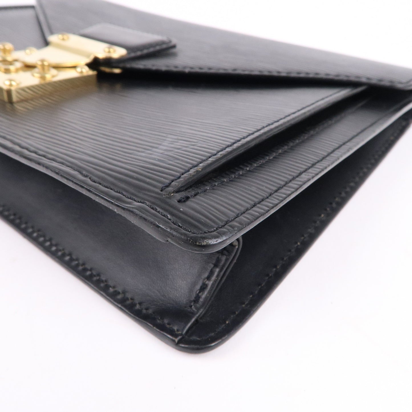 Louis Vuitton - Pochette Sellier Dragonne Epi Leather Noir