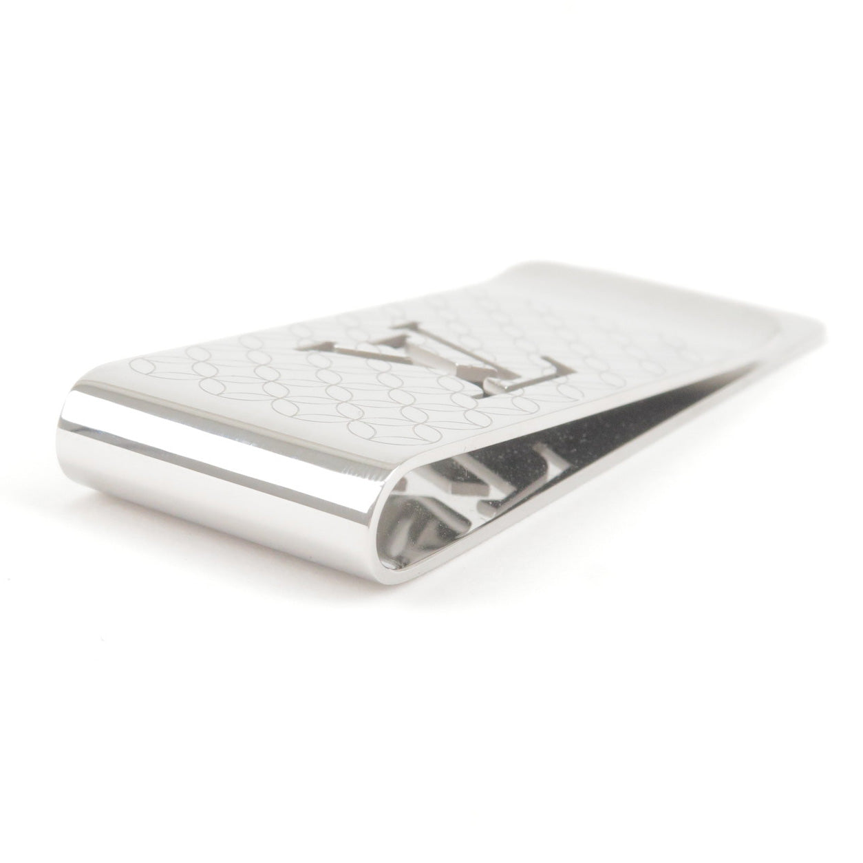 Pre-owned Money Clip In Silver