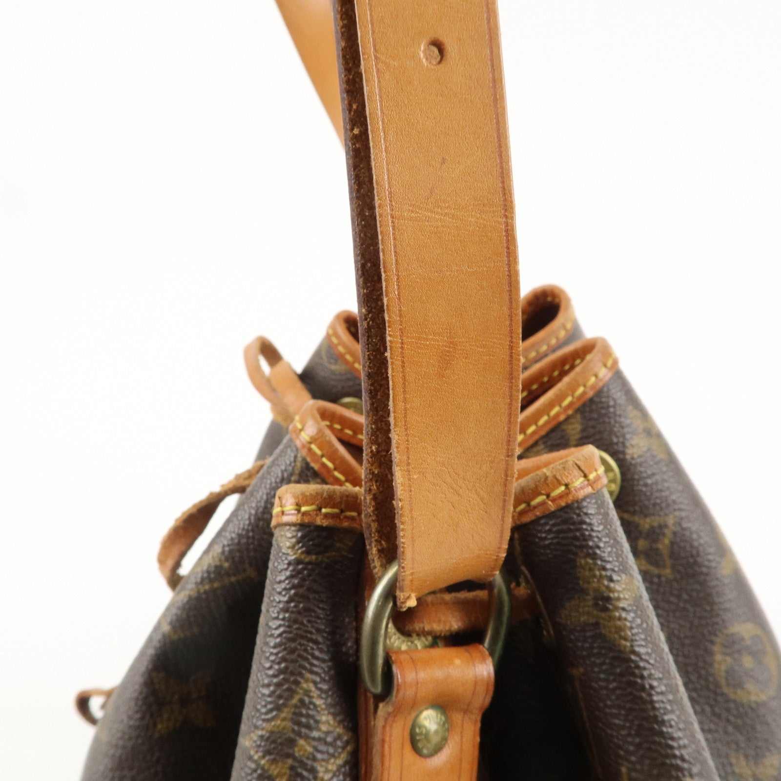 Louis Vuitton Monogram Petit Noe Shoulder Bag Brown M42226