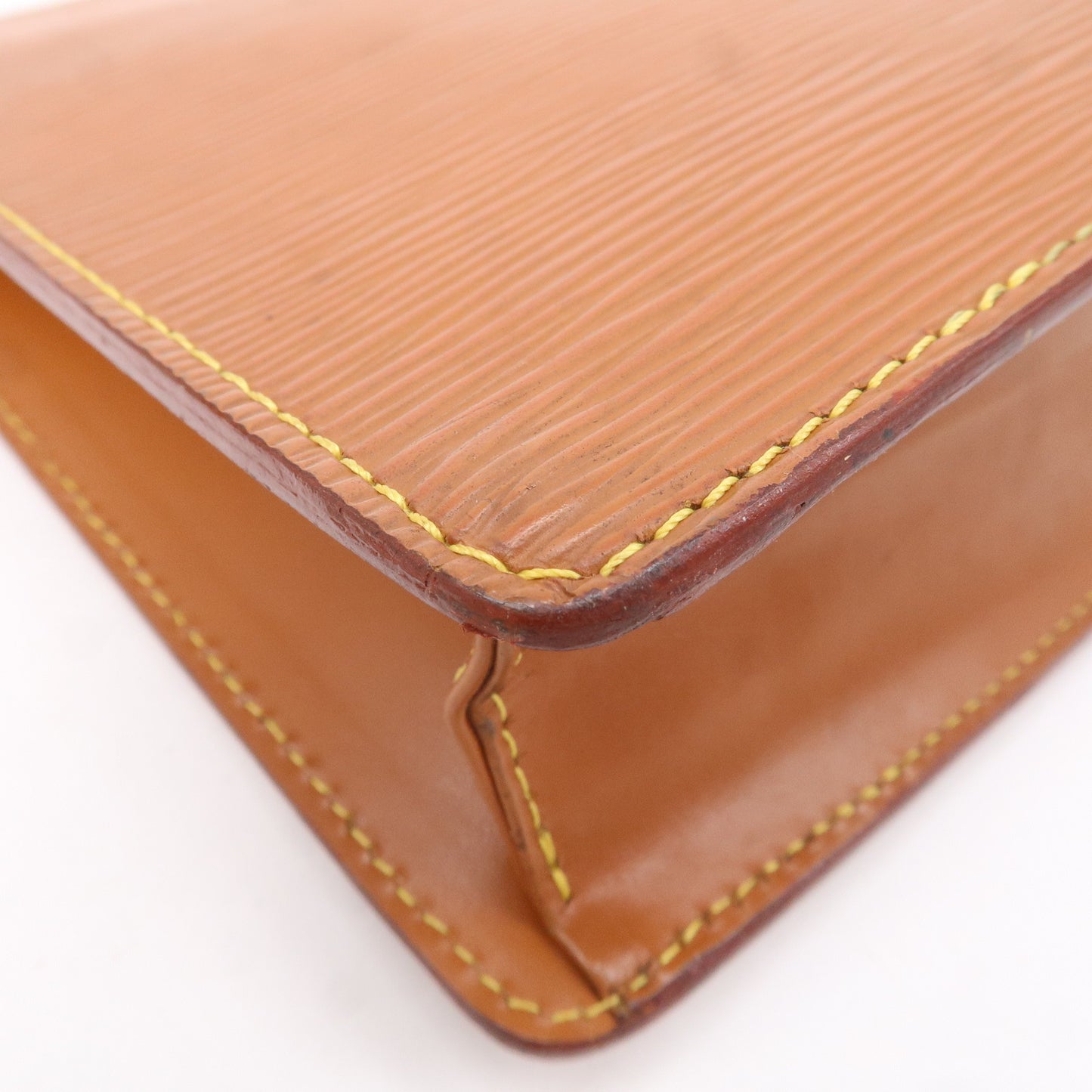 Louis Vuitton Epi Pochette Homme Clutch Bag Zipang Gold M52528