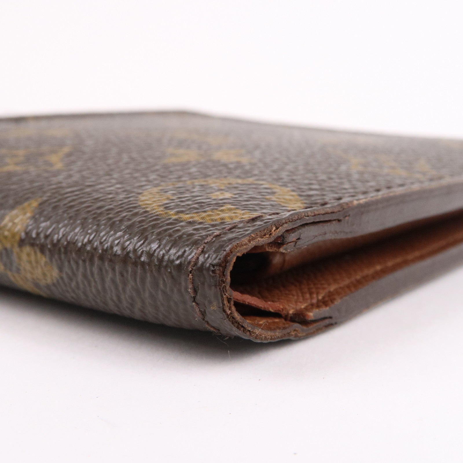 LOUIS VUITTON Bifold Wallet Louis Vuitton M61675 Portefeuille Marco Monogram  Brown Fold