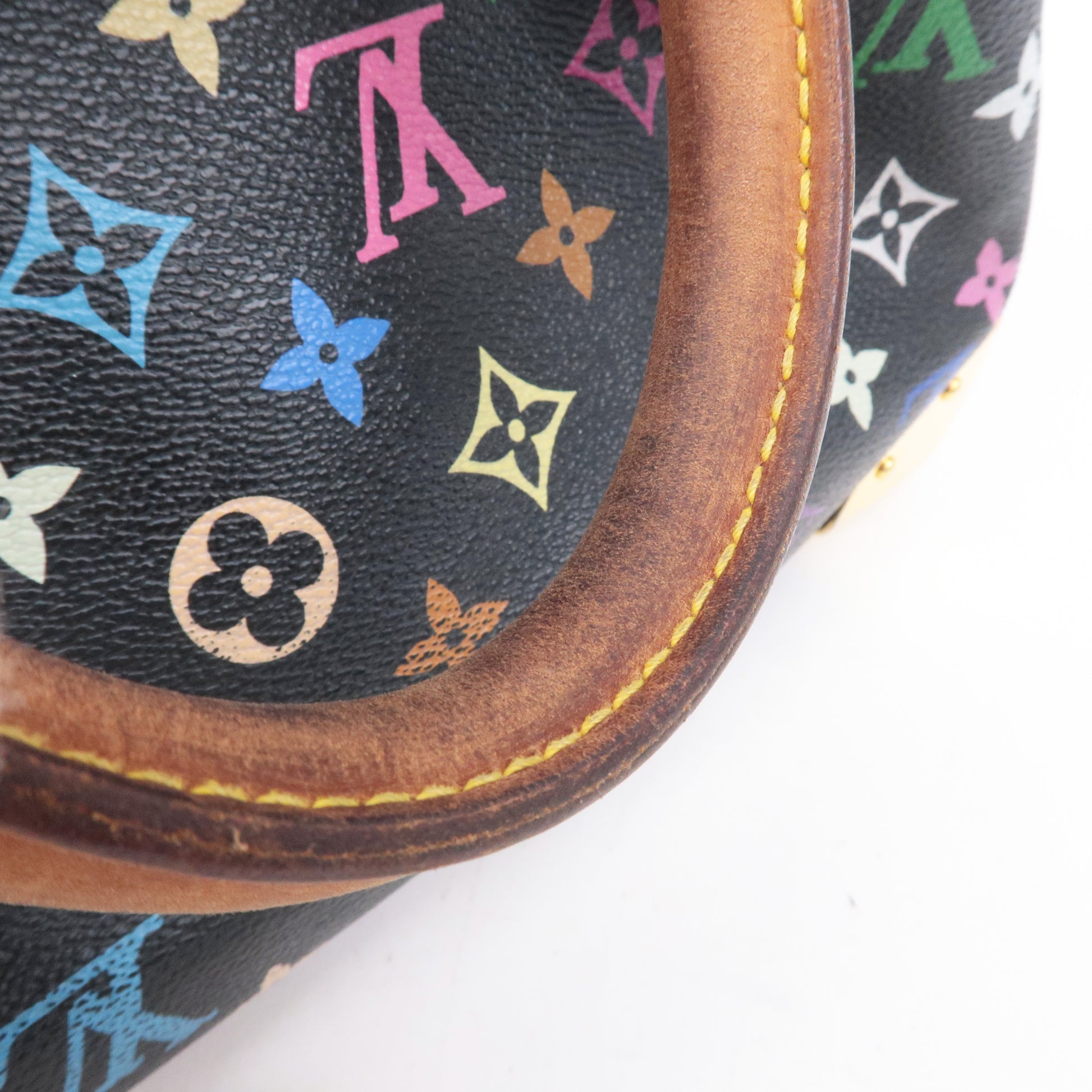 Black Louis Vuitton multicolor bowling bag, Luxury, Bags & Wallets