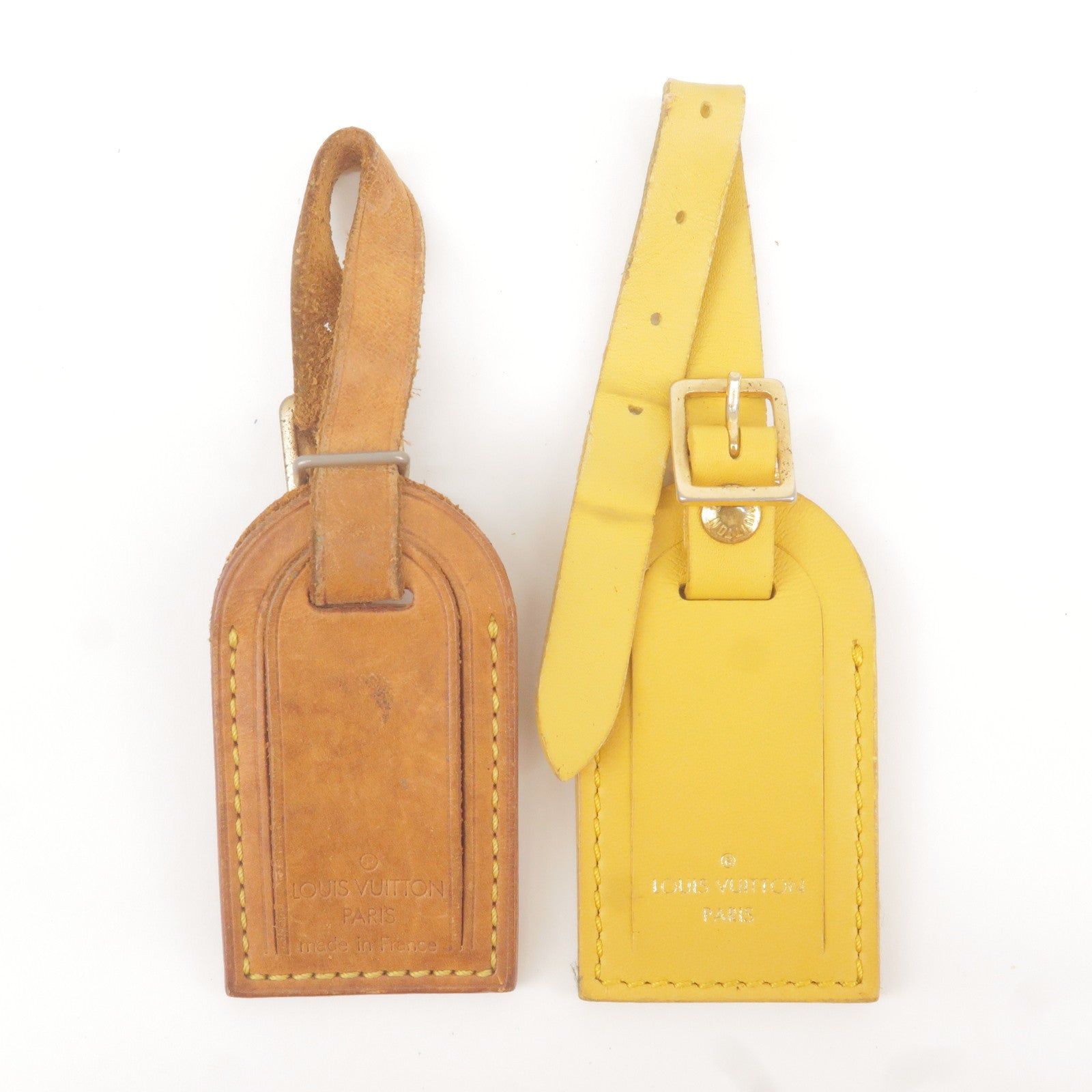of - Name - Set - Beige - ep_vintage luxury Store - Yellow – dct - 20 -  Brown - Louis - Leather - Vuitton - Tag - Louis Vuitton Schal Floral Navy  Baumwolle Seide