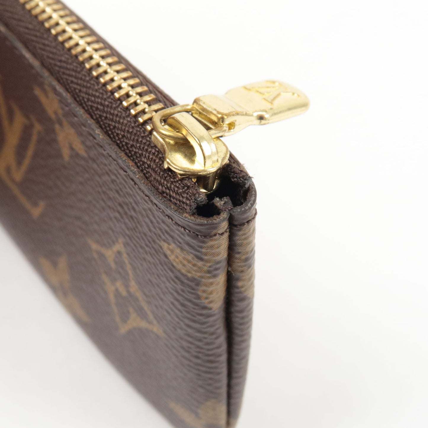 Authentic Louis Vuitton Monogram Pochette Cles Coin Purse Case M62650 Box  8901F