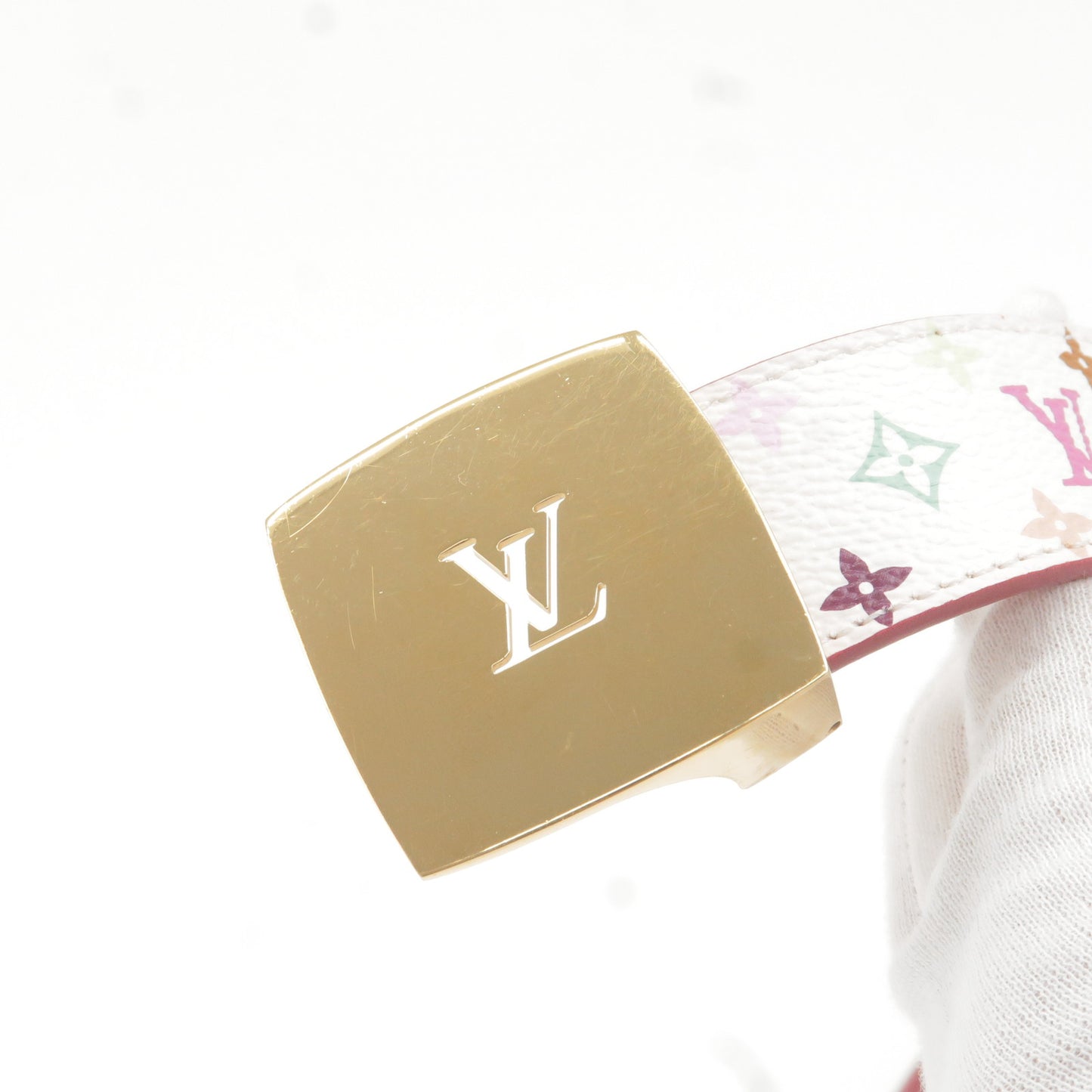 Louis Vuitton Monogram Multi Color Saint Tulle Belt 75/30 M9682