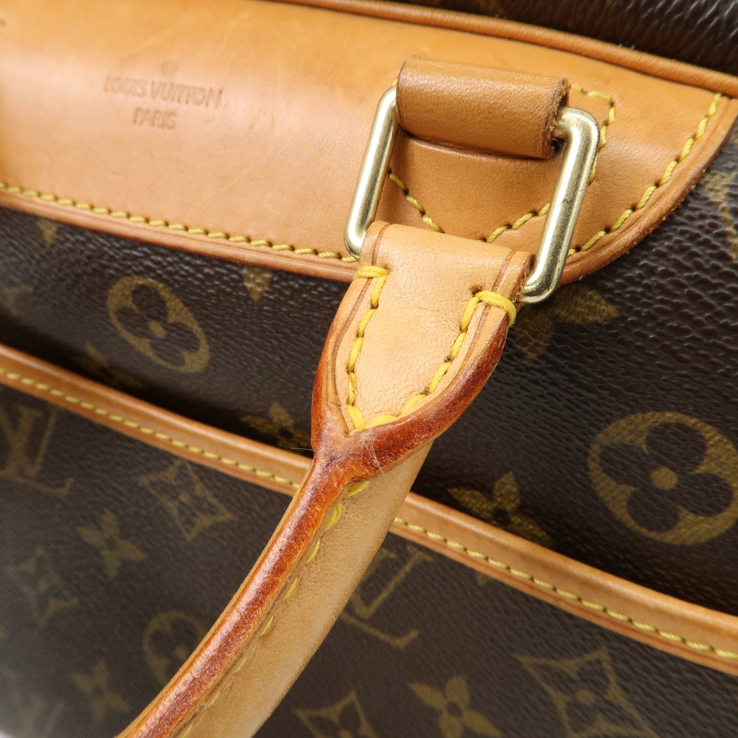 Louis Vuitton Monogram Trouville Hand Bag Brown M42228