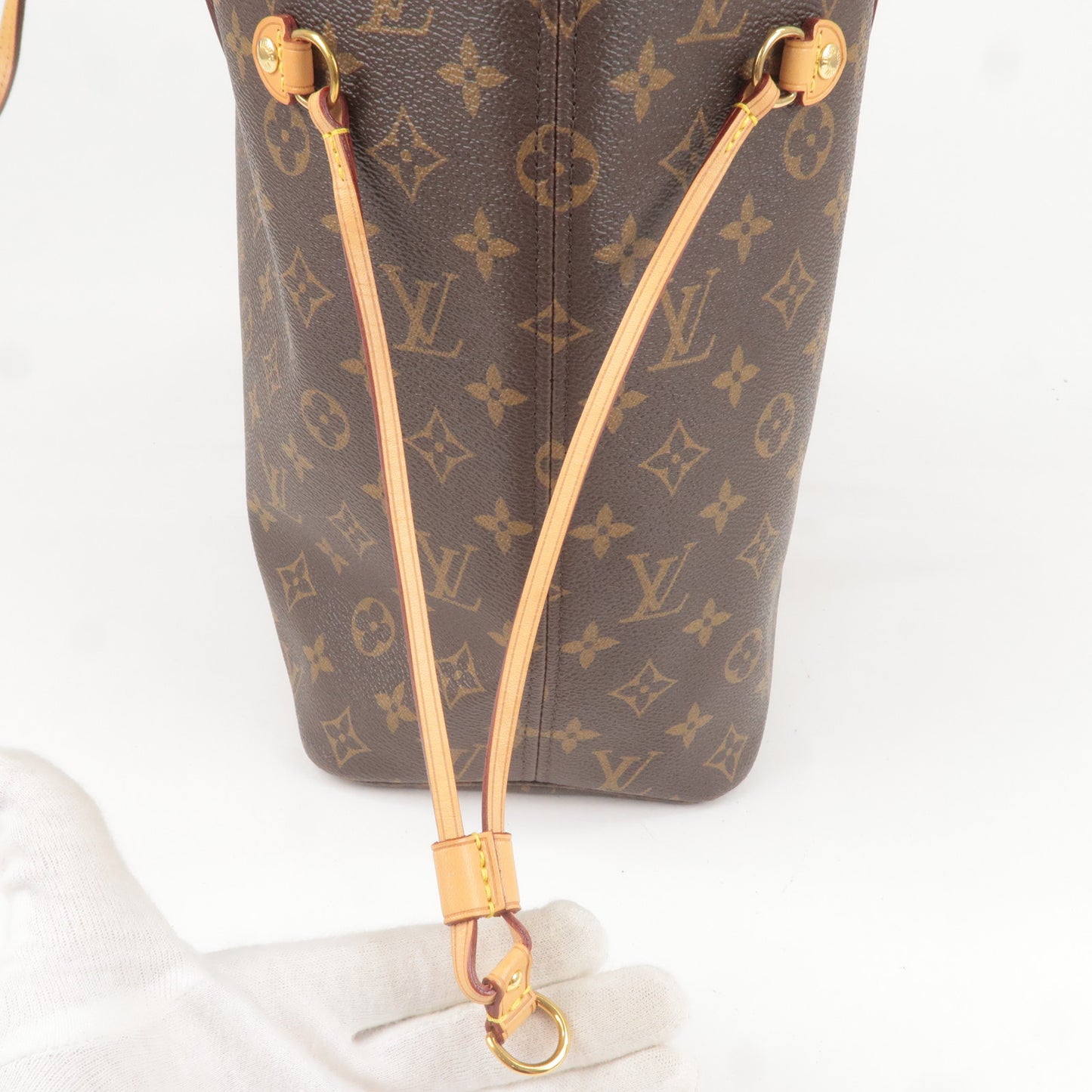 Louis Vuitton Monogram Neverfull MM Tote Bag Cerise M41177