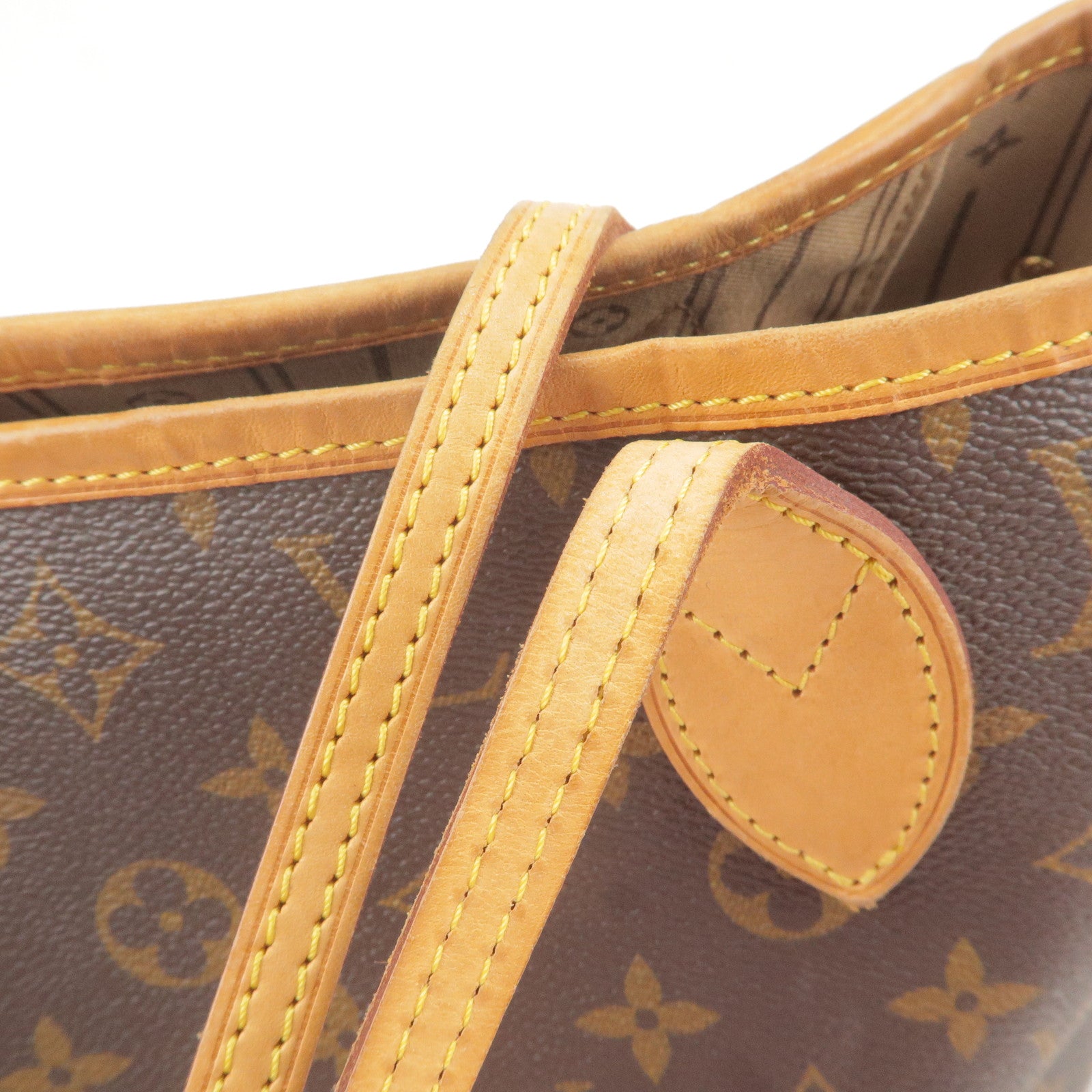 Louis Vuitton Neverfull MM Shoulder Tote Bag Monogram M40156