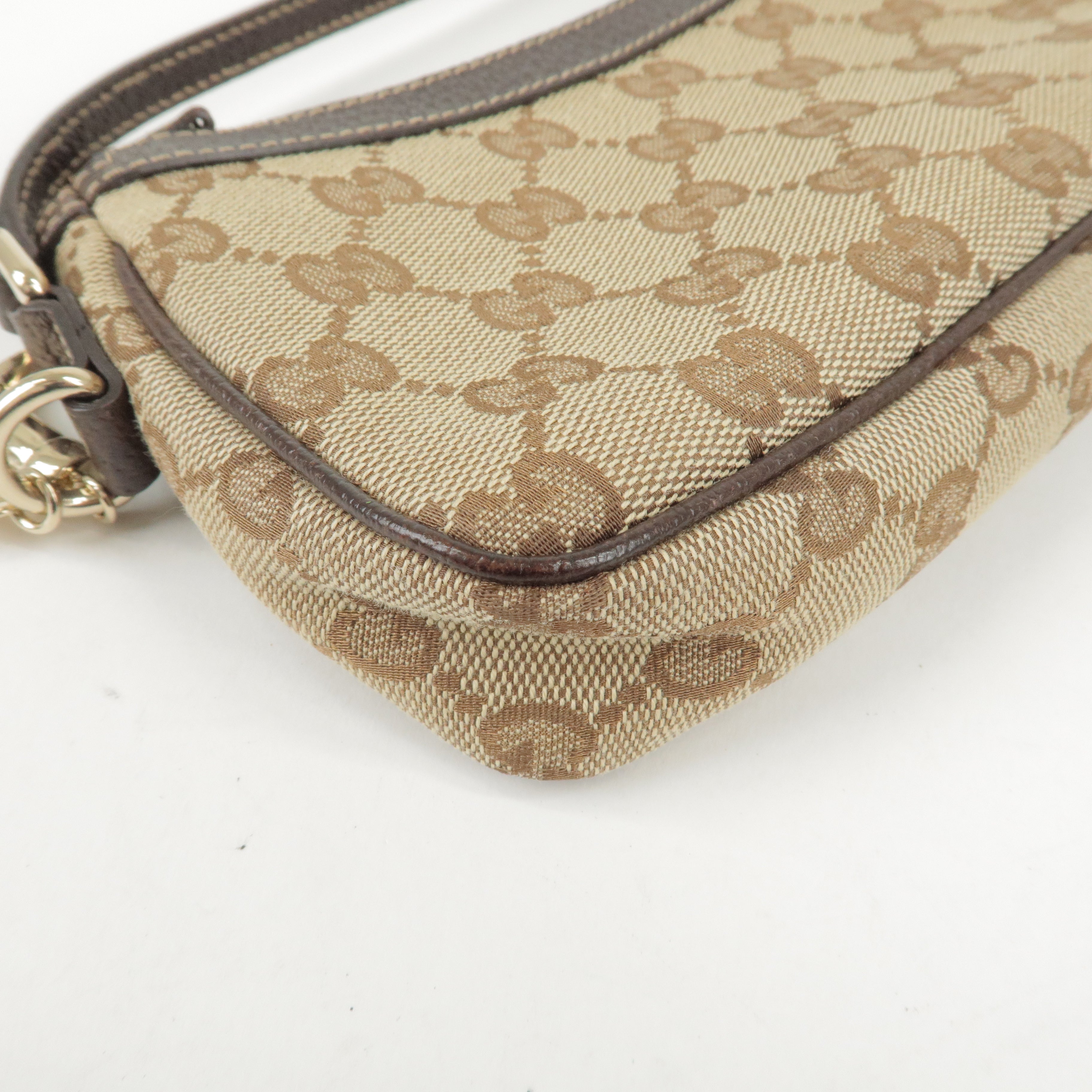 Ophidia GG small handbag in beige and ebony Supreme | GUCCI® US