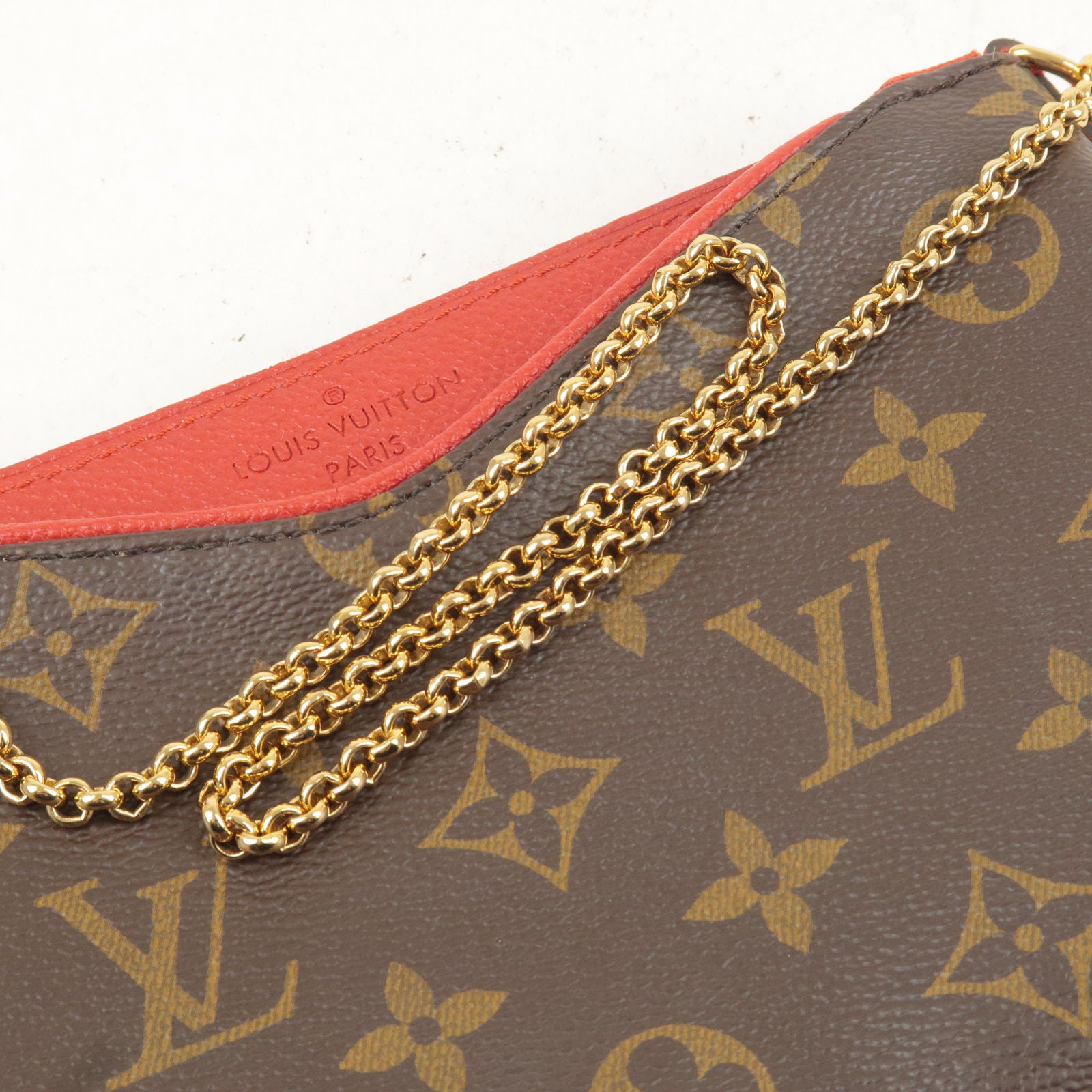 Louis Vuitton Cerise Monogram Canvas Pallas Chain Bag Louis