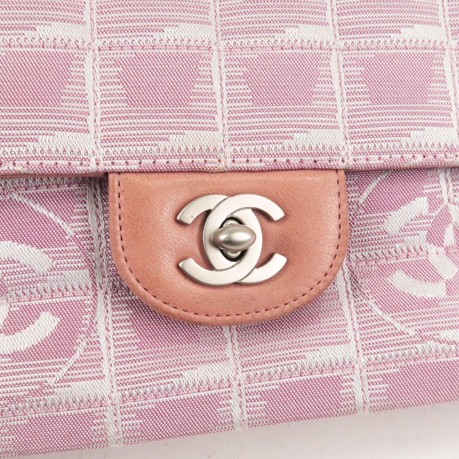 CHANEL-Travel-Line-Nylon-Jacquard-Leather-Chain-Bag-Pink-A15316 –  dct-ep_vintage luxury Store