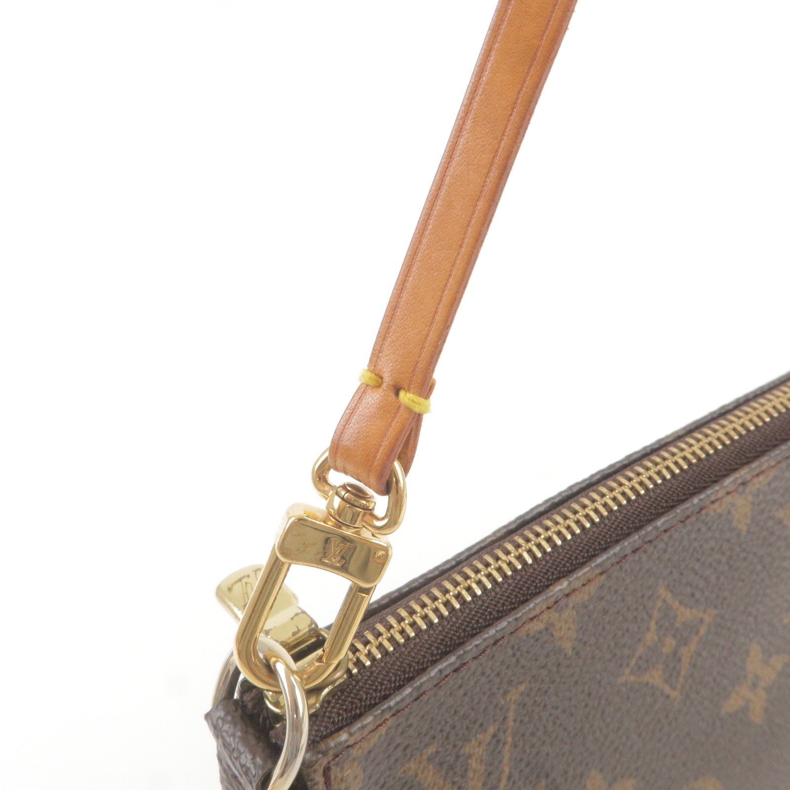 LOUIS VUITTON Pochette Accessoires Hand Bag Monogram Leather BN M51980  72MY007