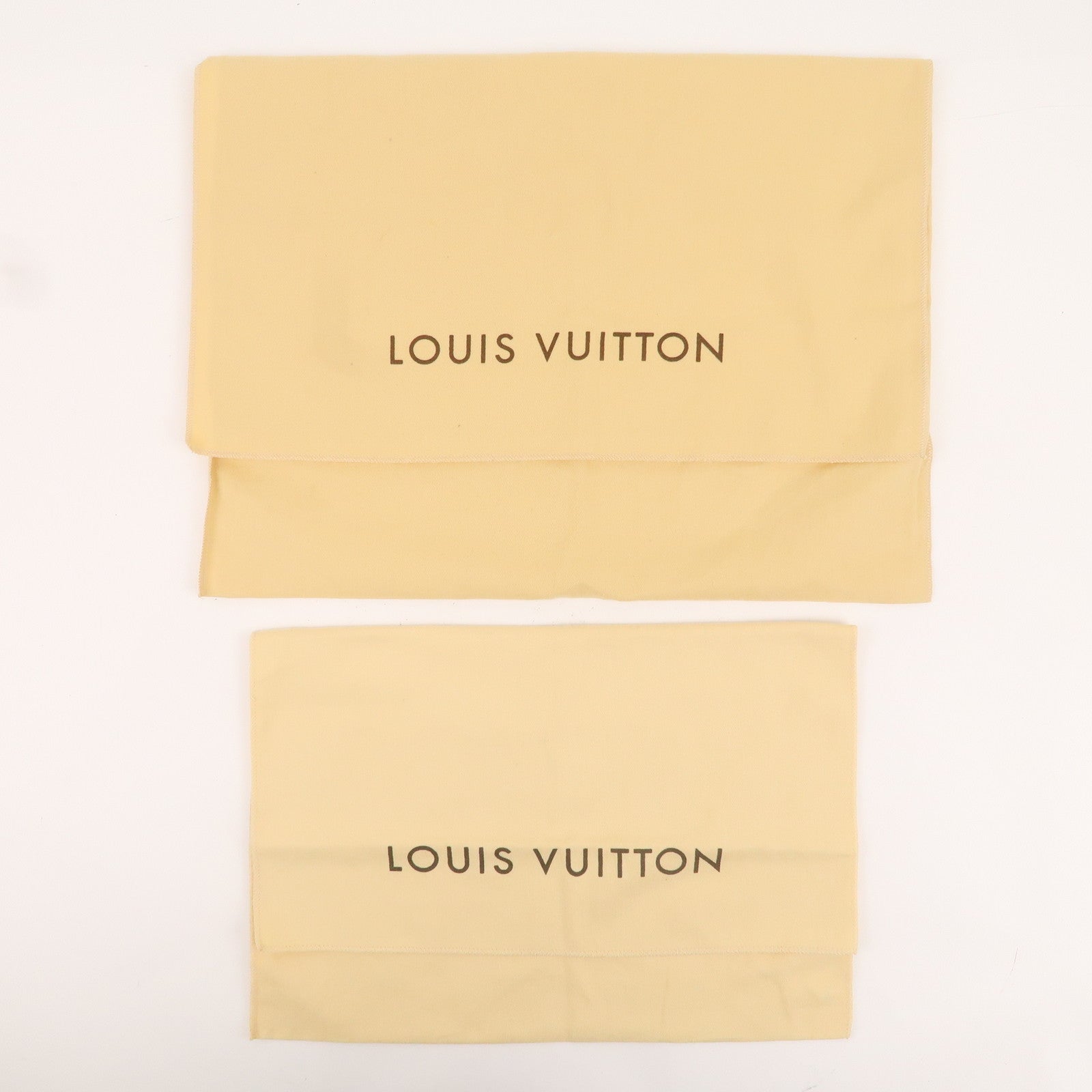 Louis Vuitton Set of 10 Dust Bag Flap Style Beige