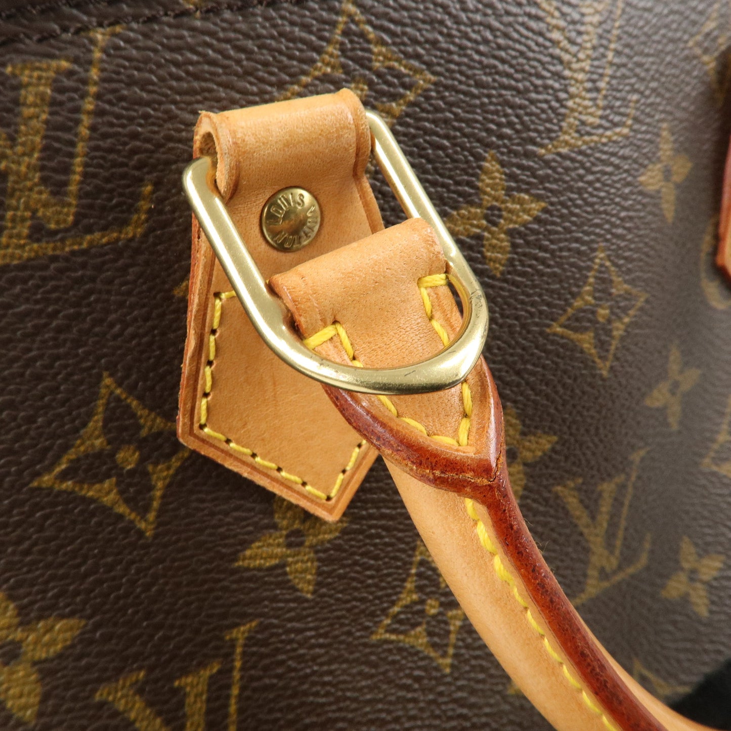 Louis Vuitton Monogram Alma Hand Bag Brown M51130