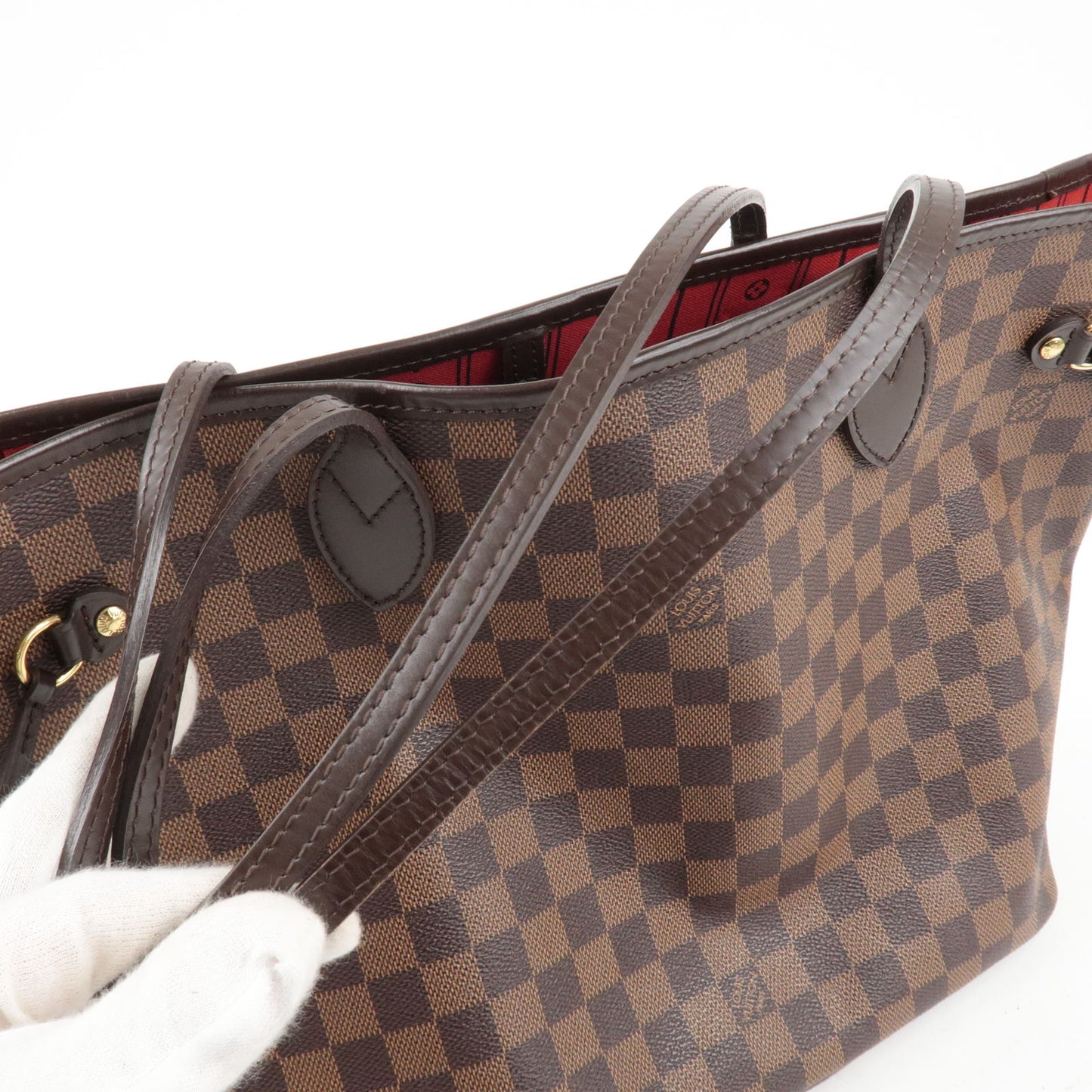 Louis Vuitton Damier Ebene Neverfull MM Tote Bag N51105