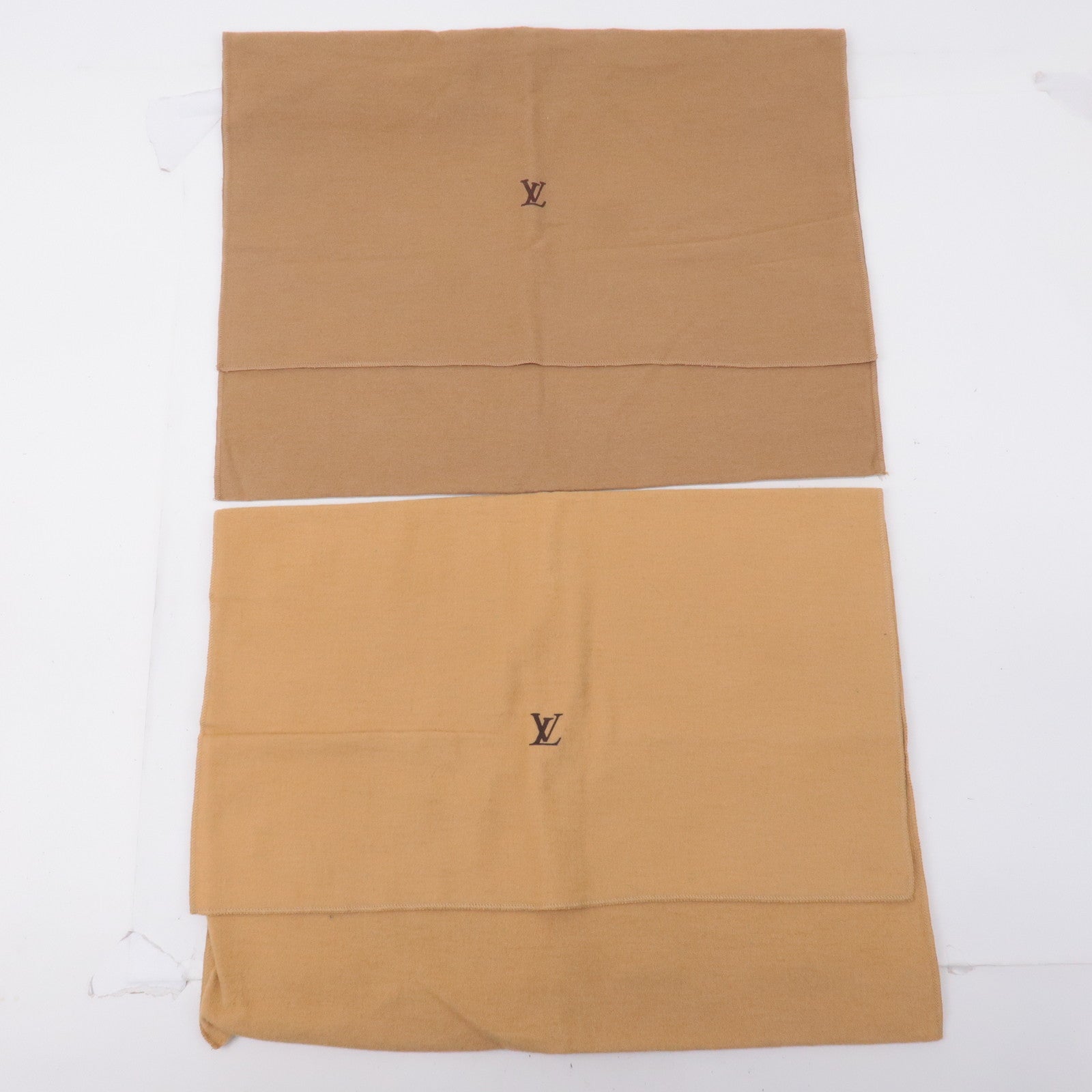 Louis Vuitton Set of 10 Dust Bag Flap Style Beige Brown