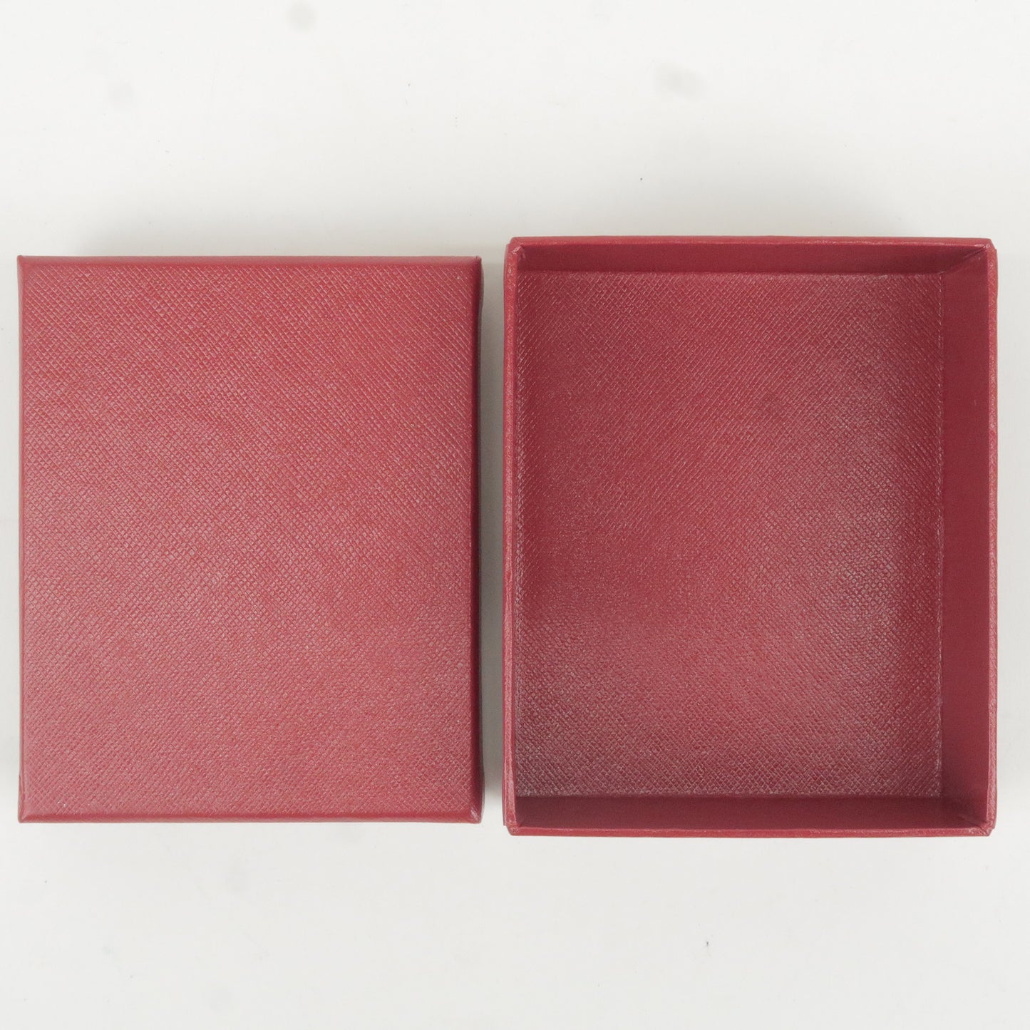 Cartier Set of 3 Pairs Ring Box Jewelry Box For Ring Red