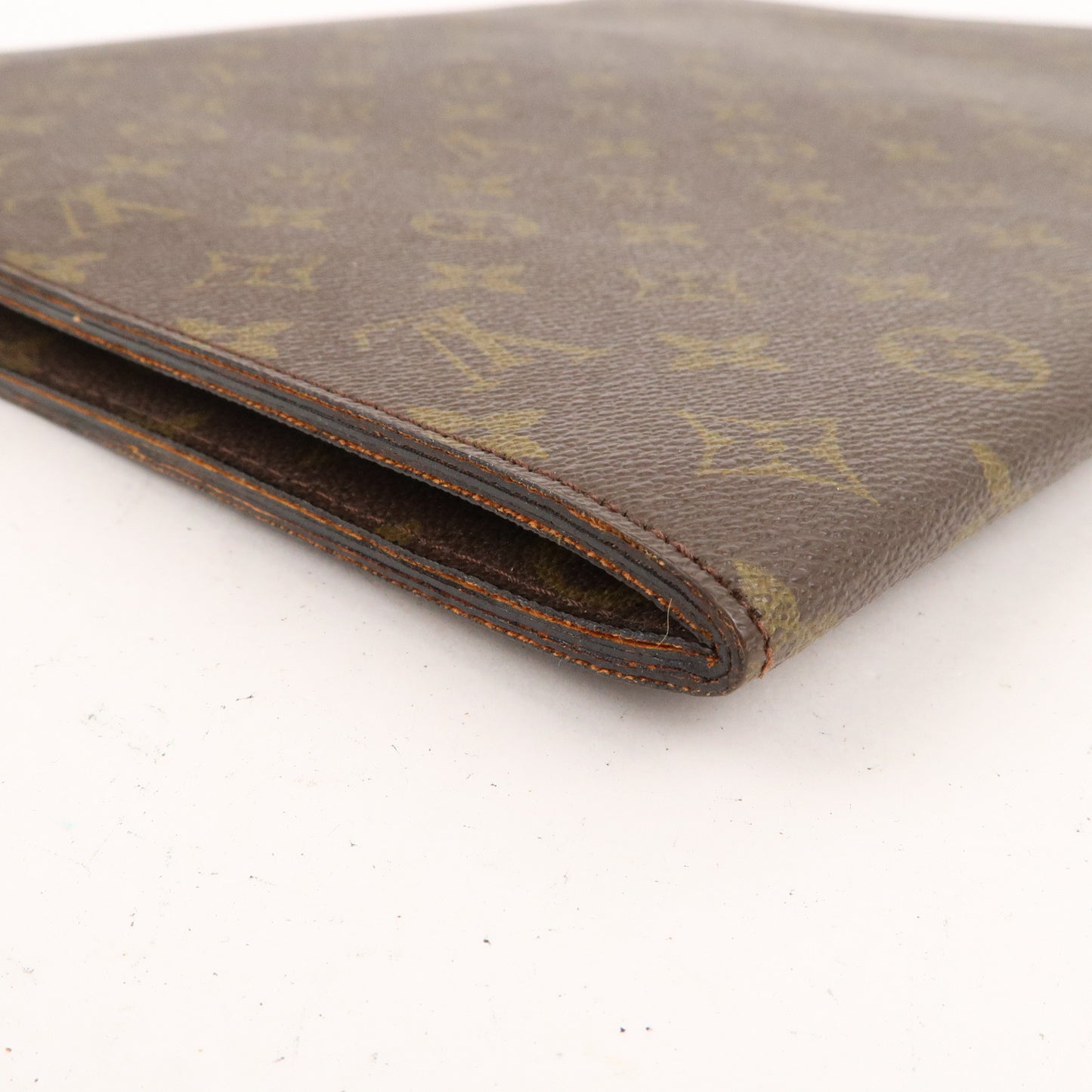 Louis Vuitton Monogram Posh Ministre Clutch Bag Brown M53445