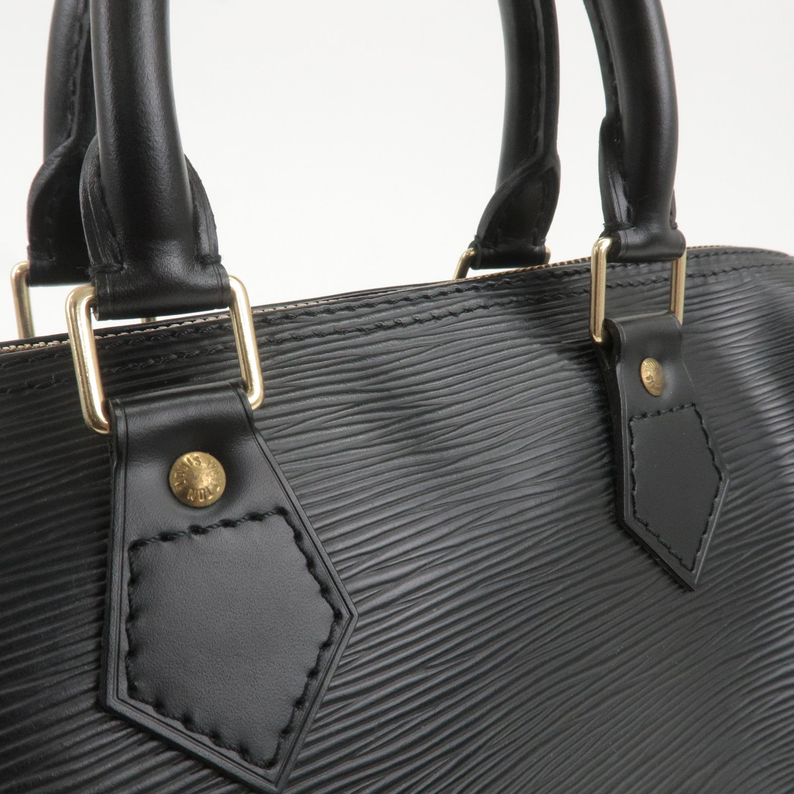 3ac2901] Auth Louis Vuitton Handbag Epi Speedy 25 M59032 Noir