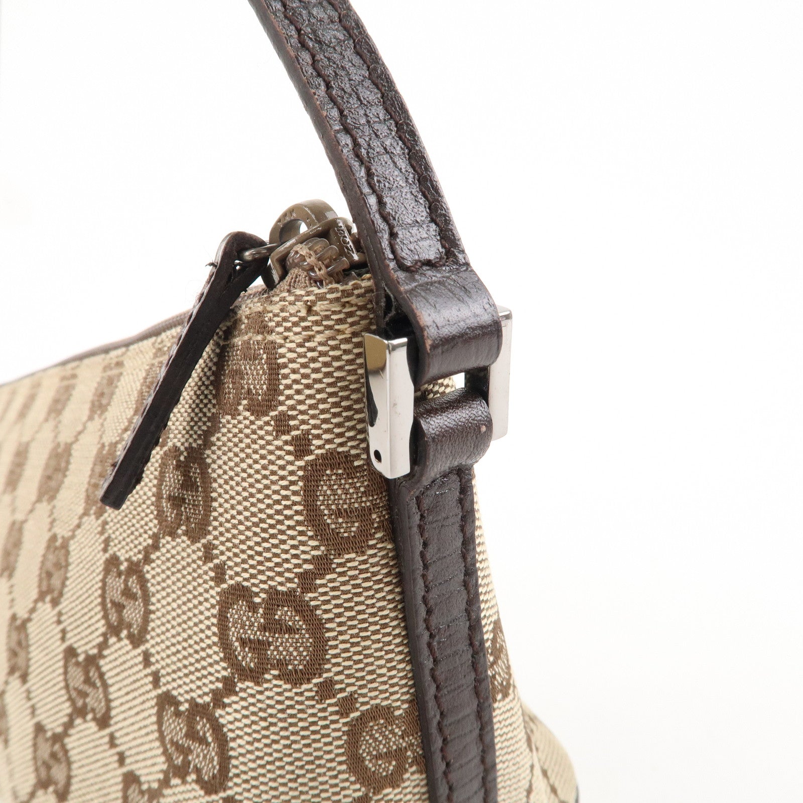 GUCCI-Boat-Bag-GG-Monogram-Canvas-Leather-Pouch-Beige-Brown-07198 –  dct-ep_vintage luxury Store