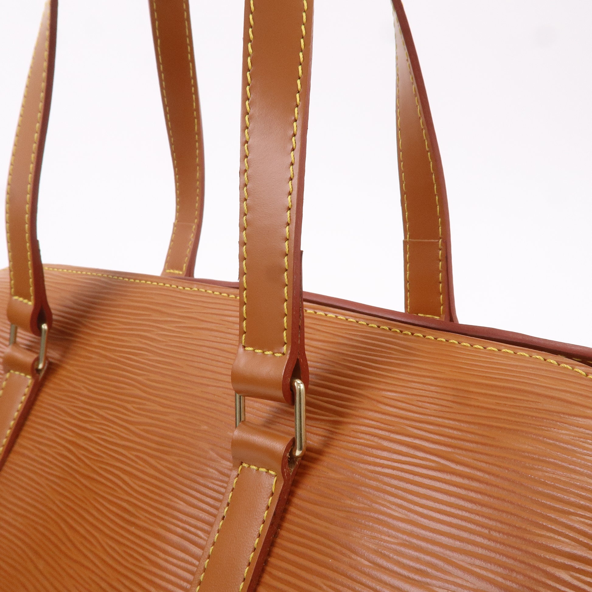 Louis Vuitton Suflo Shoulder tube type Hand Bag Epi Zipang Gold M52228  Women 
