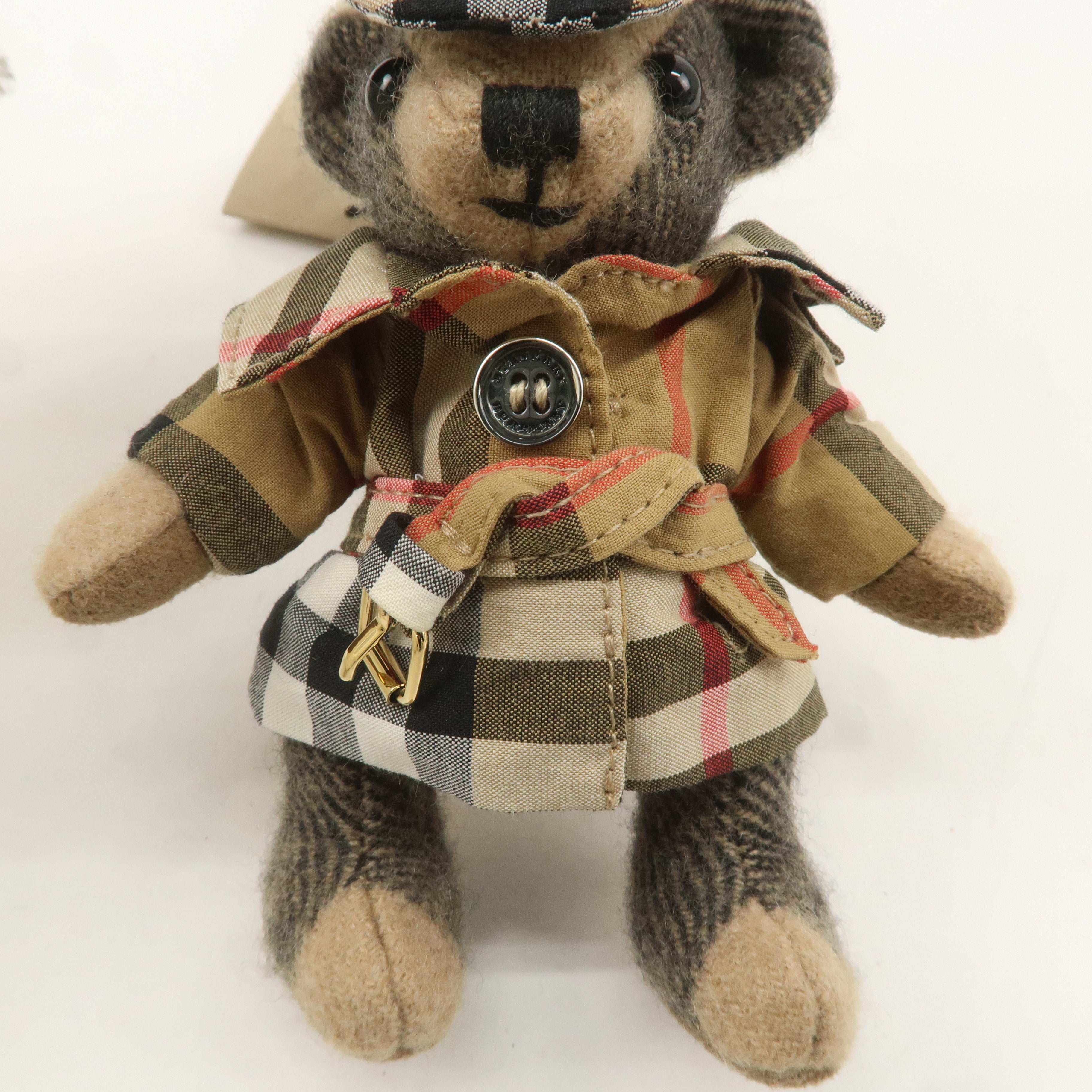 BURBERRY Thomas Bear bag Charm Key Chain Cashmere Beige Brown