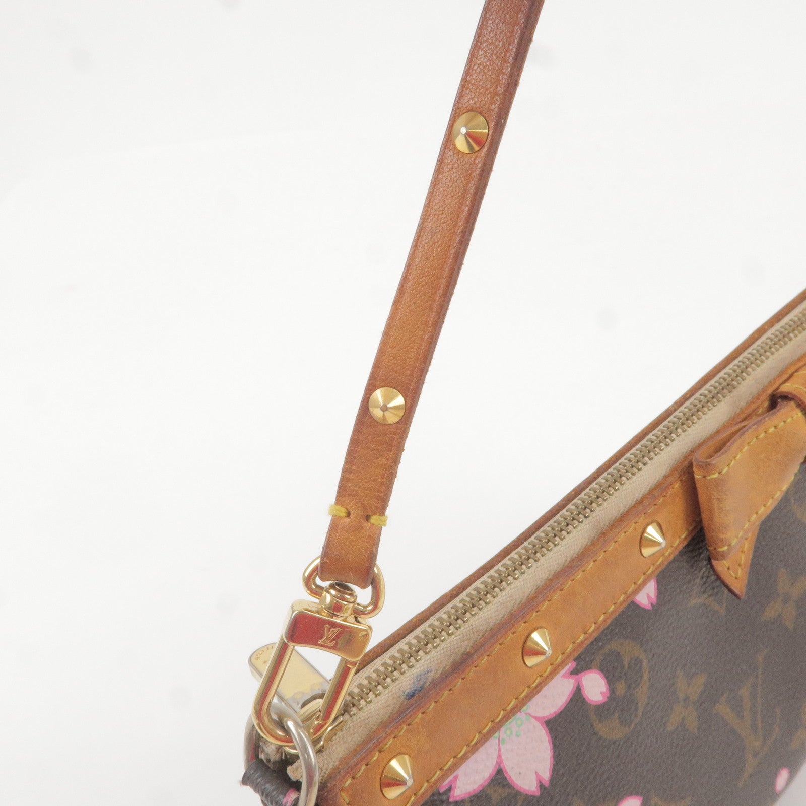 Louis Vuitton, Bags, Louis Vuittonauth Monogram Cherry Blossom Pochette  Accessoir M9206