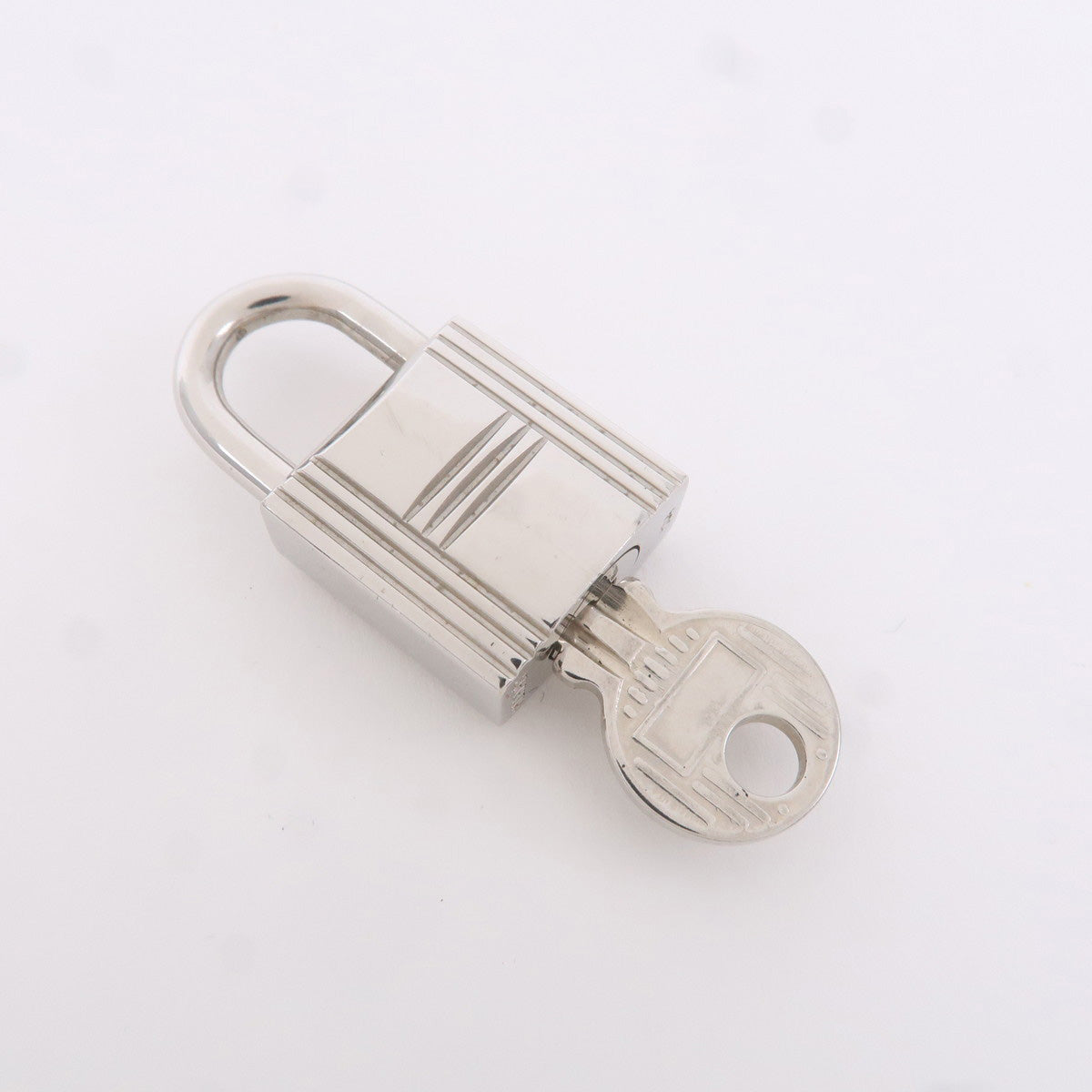 HERMES Set of 3 Metal Cadena Key Silver 104.110.120