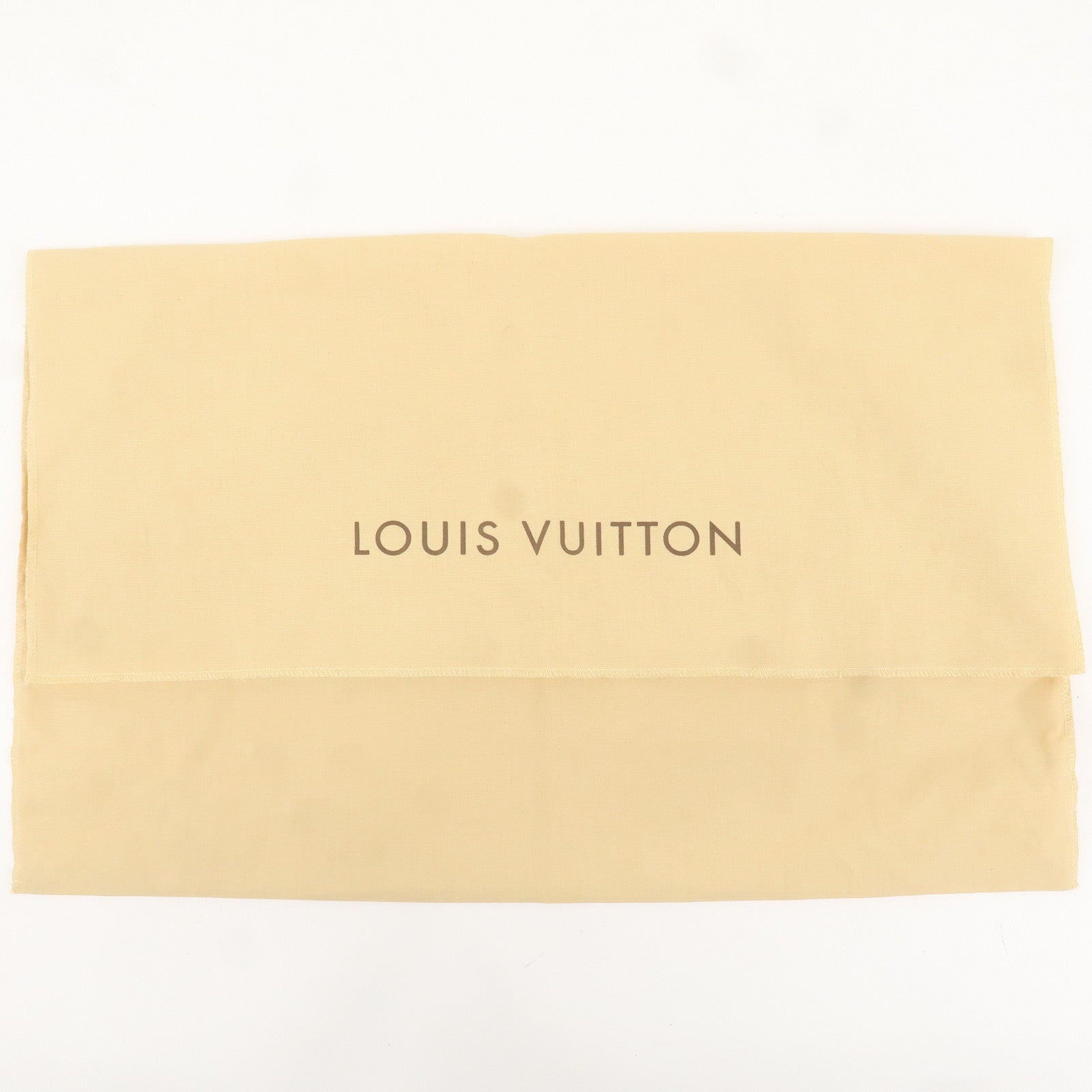 Louis Vuitton Set of 10 Dust Bag Flap Style Beige Brown