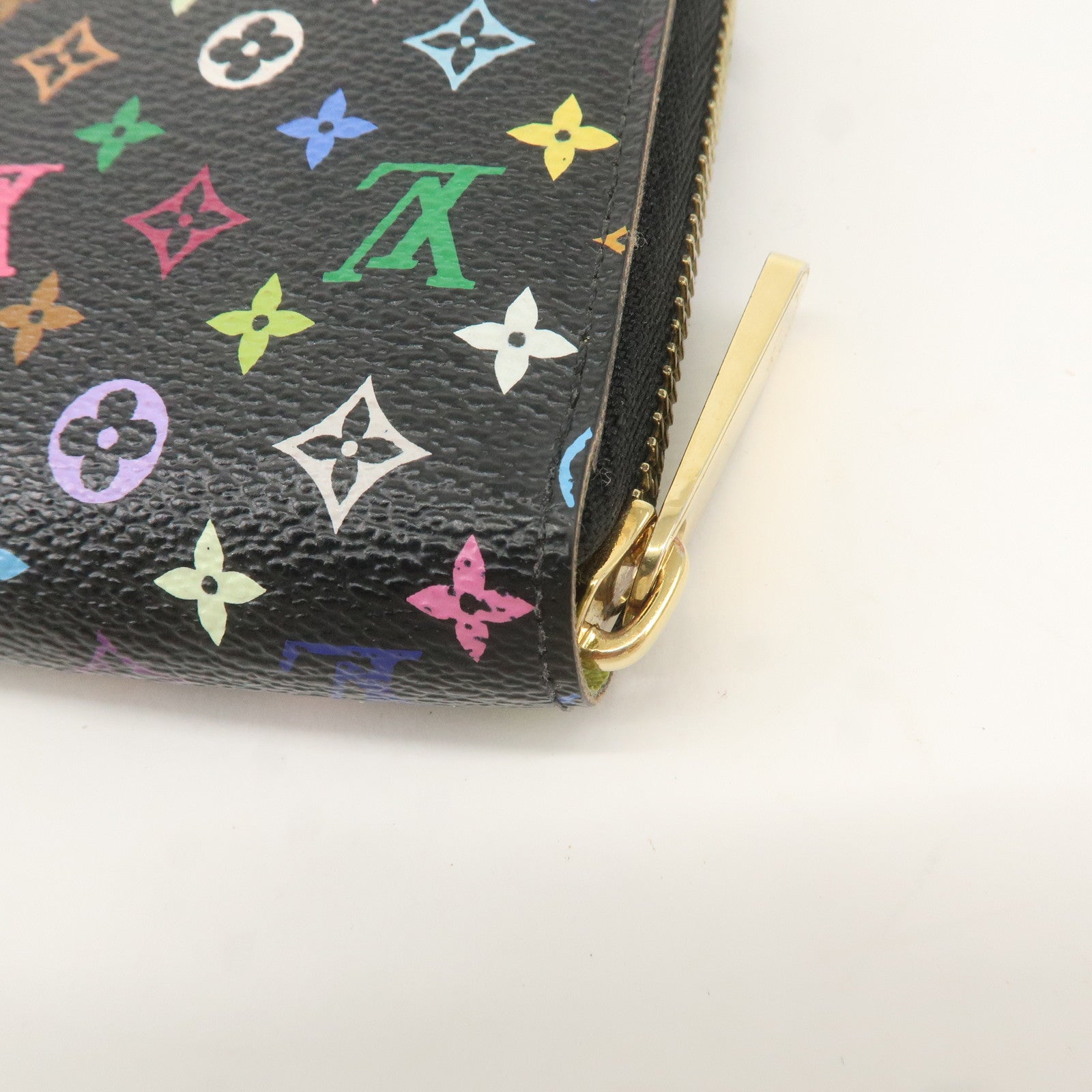 Louis Vuitton Monogram Multi Color Zippy Wallet Noir M60244