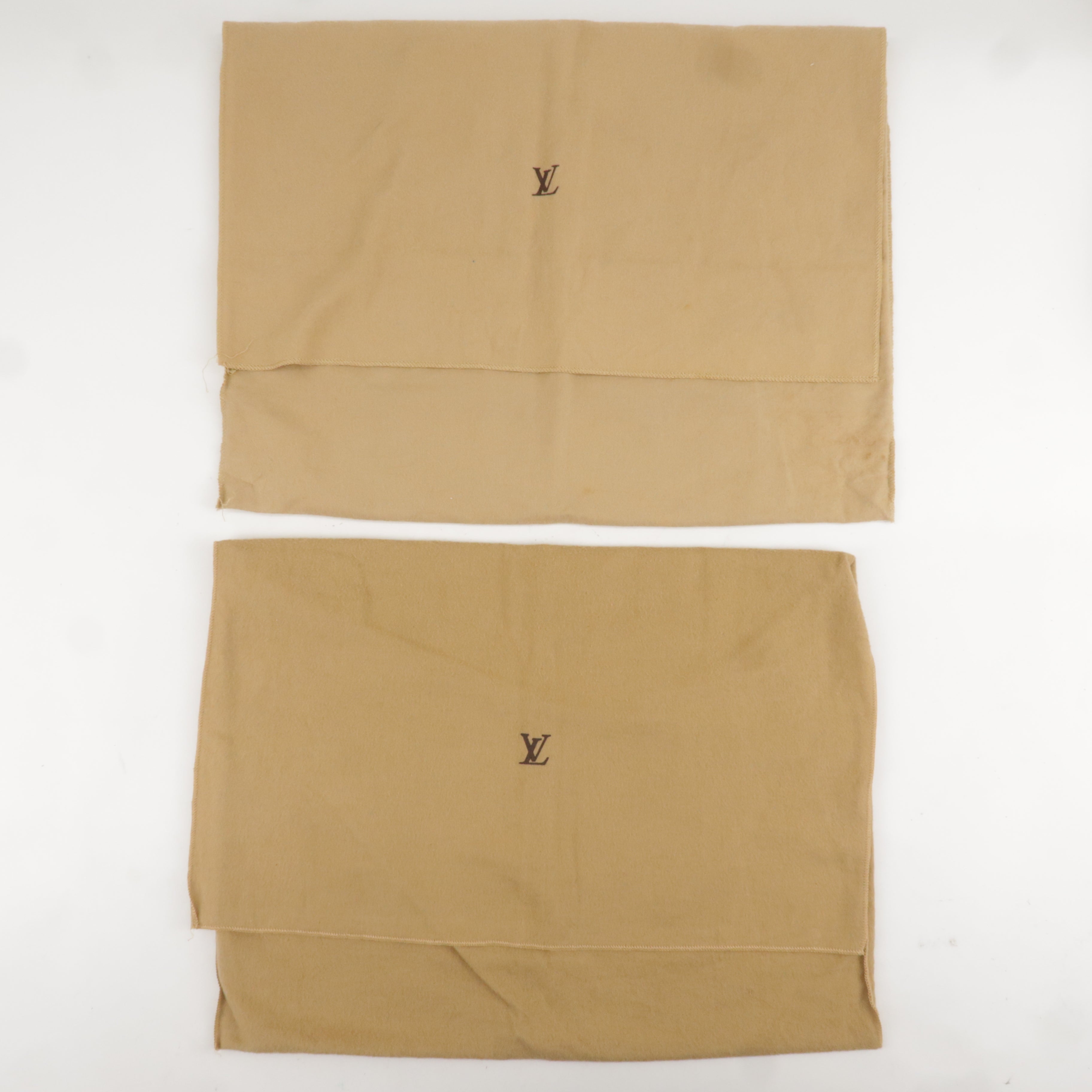 Louis Vuitton Set of 10 Dust Bag Flap Style Beige Brown