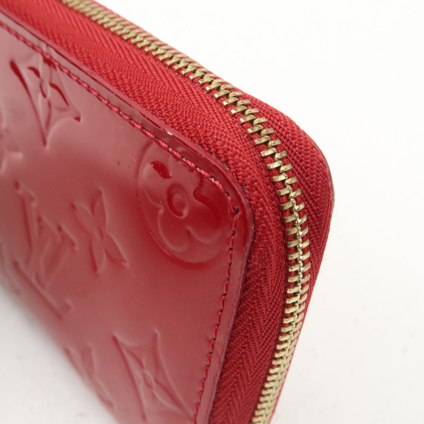 Louis Vuitton Monogram Vernis Zippy Coin Purse M93608 Red