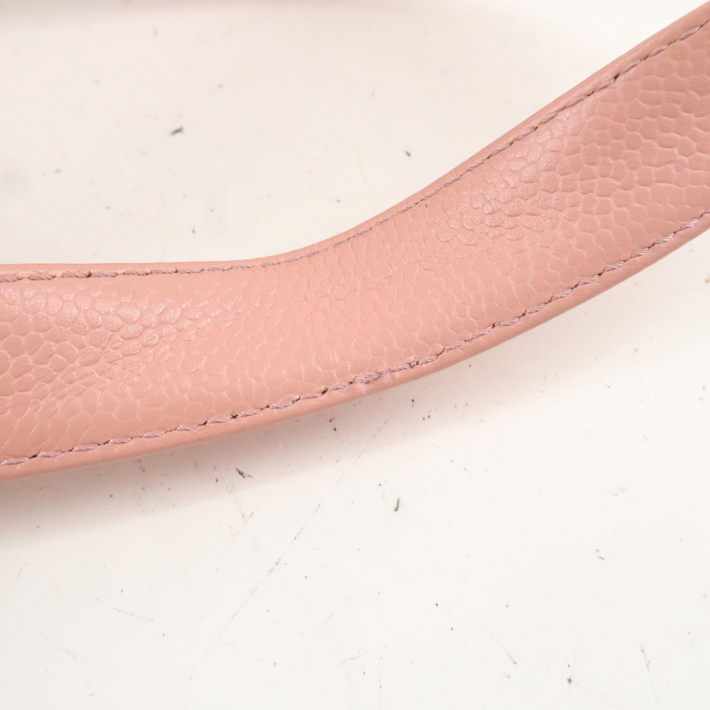 CHANEL Chocolate Bar Caviar Skin Shoulder Bag Hand Bag Pink