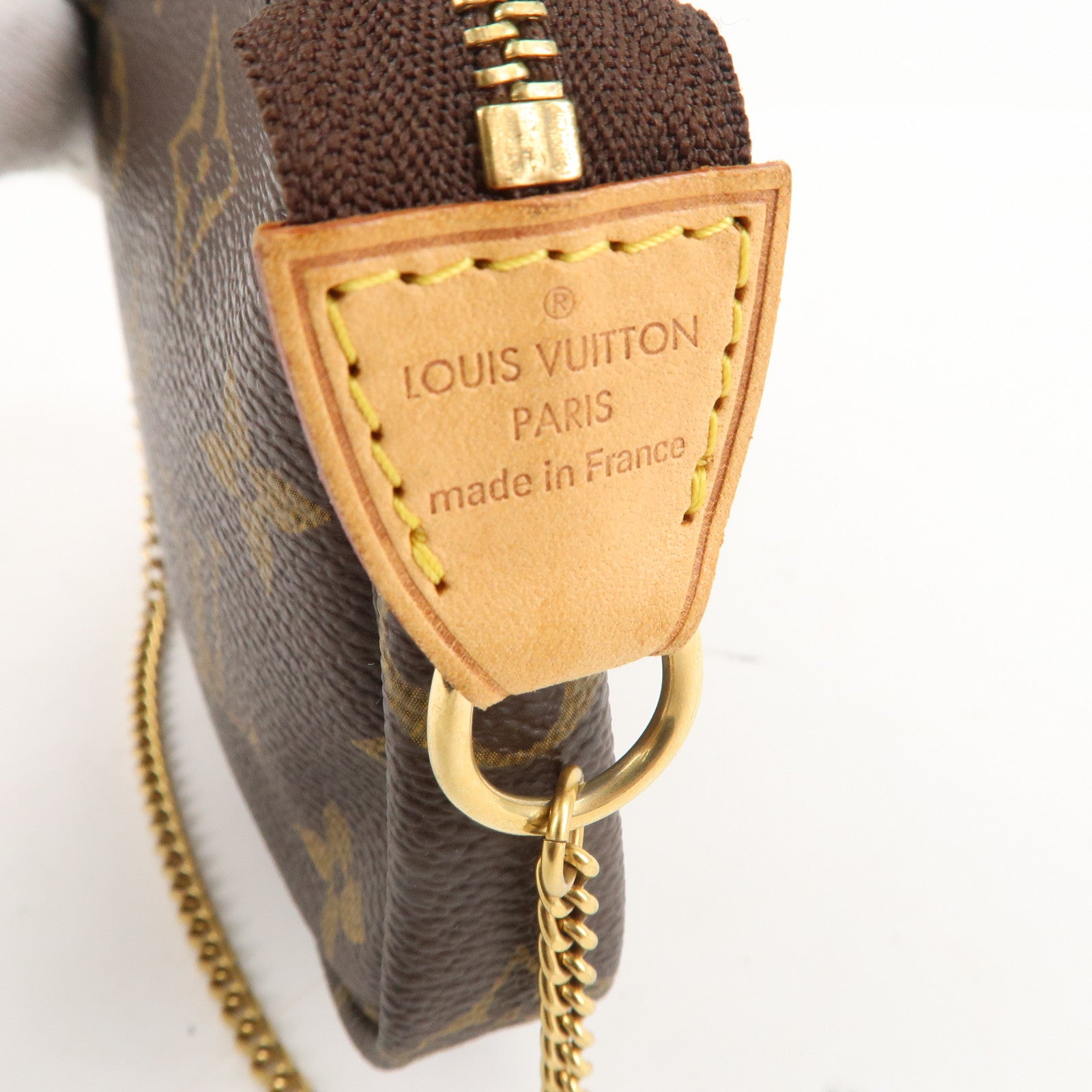 Louis Vuitton Monogram Mini Pochette Accessories Made in France