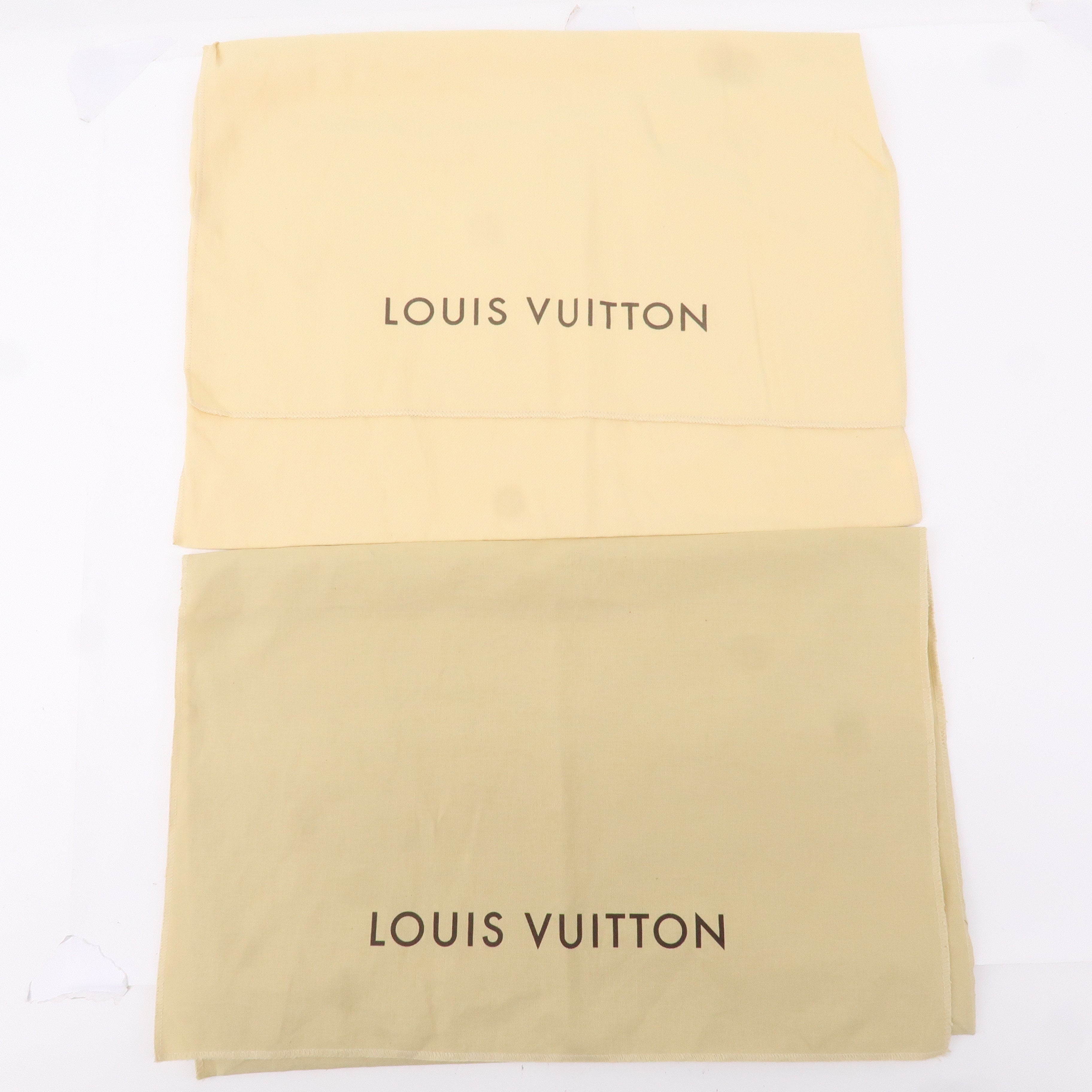 Louis Vuitton Set of 10 Dust Bag Flap Style Beige Brown